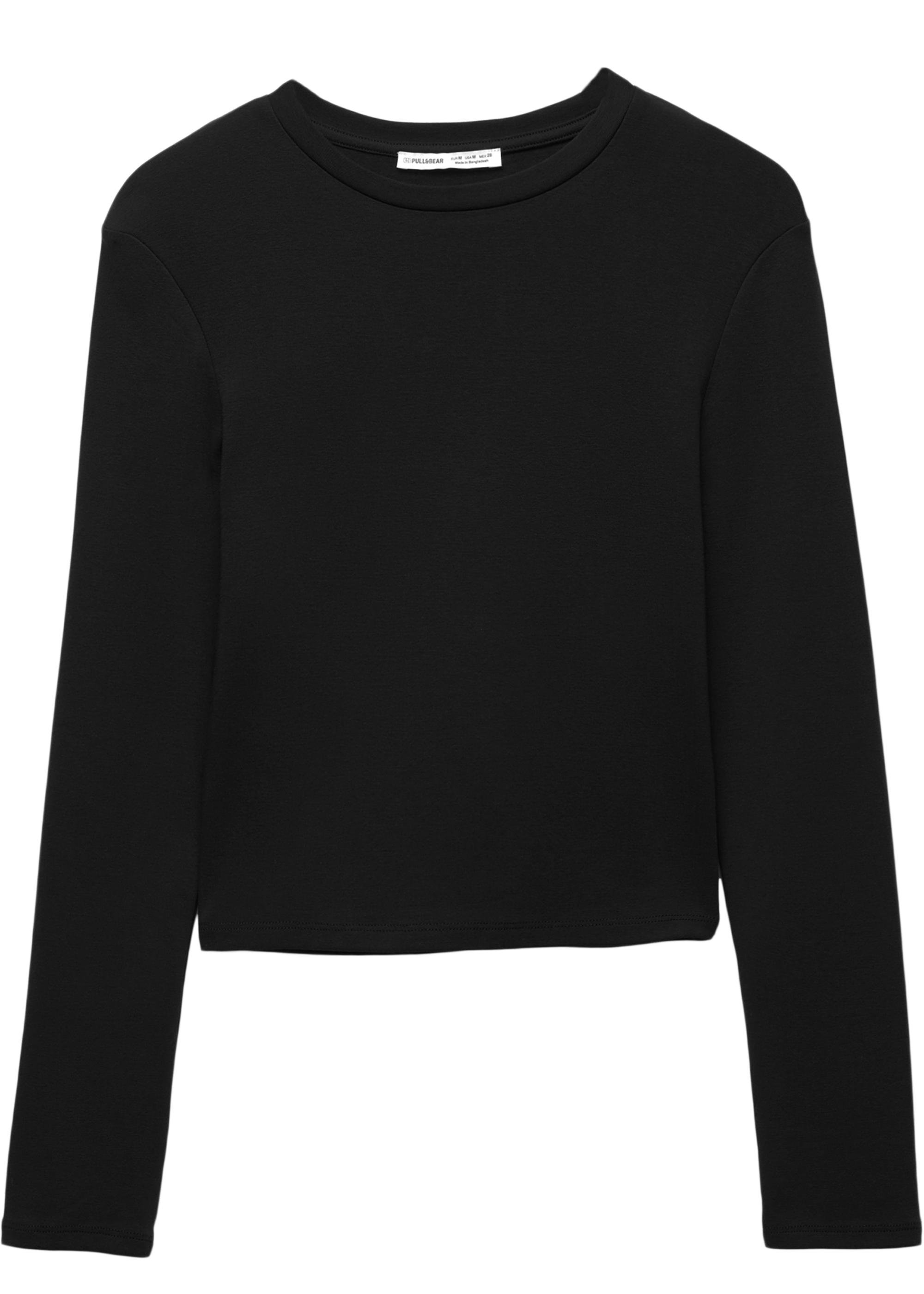 Vücuda oturan uzun kollu t-shirt - Görsel 15