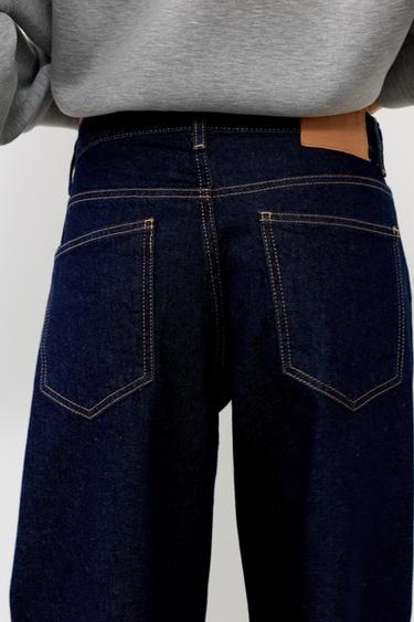 Low-rise barrel jeans — Navy 3