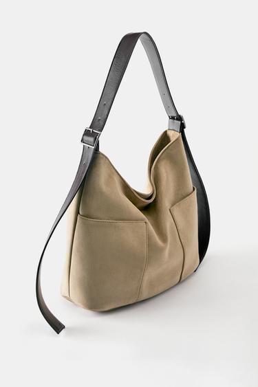 Contrasting shopper bag — Taupe 3