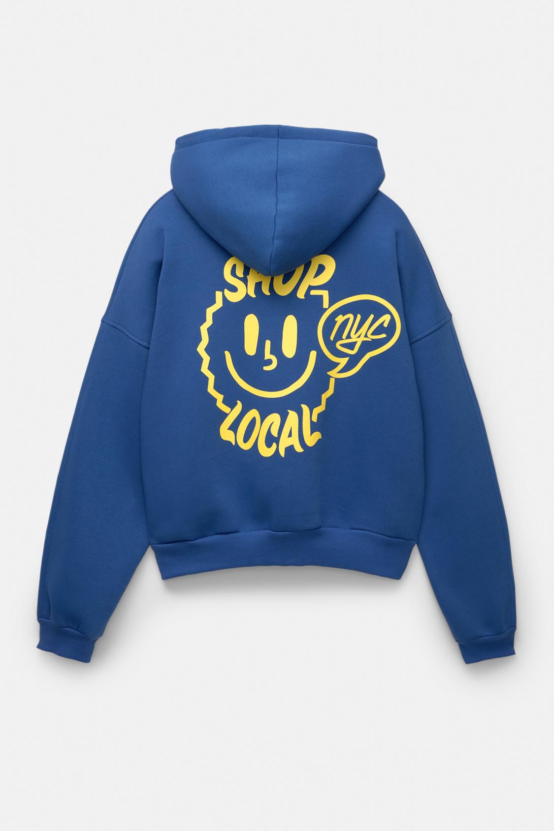Pullover Hoodie Pull And Bear Smiley Hoodie Sweatshirt Sudadera
