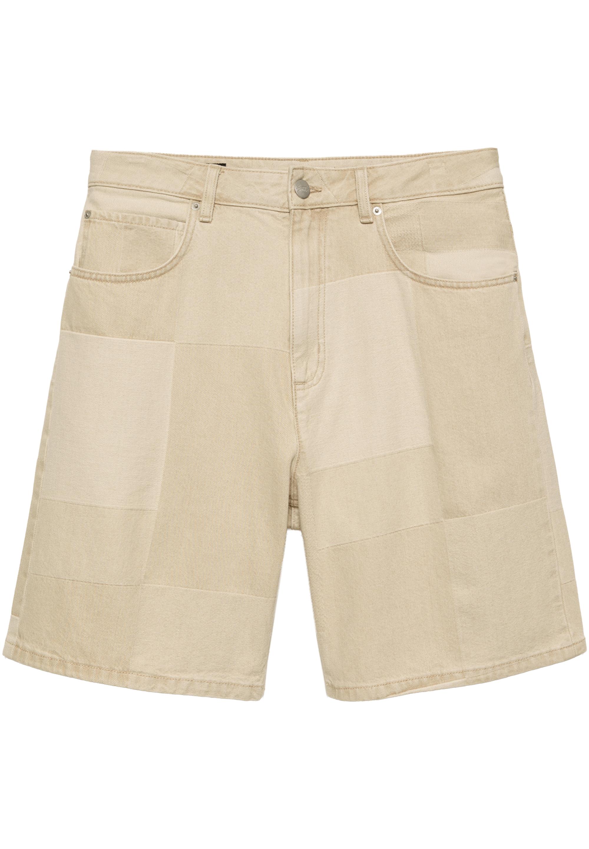 Jacquard denim Bermuda shorts — Medium ecru