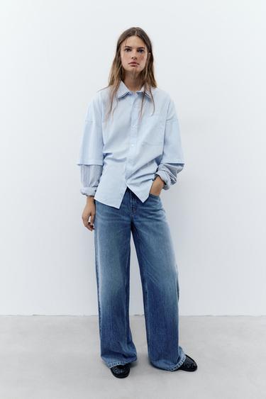 Low-rise baggy jeans — Dark blue 1
