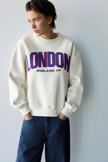 Graphic round neck sweatshirt — Ice 1