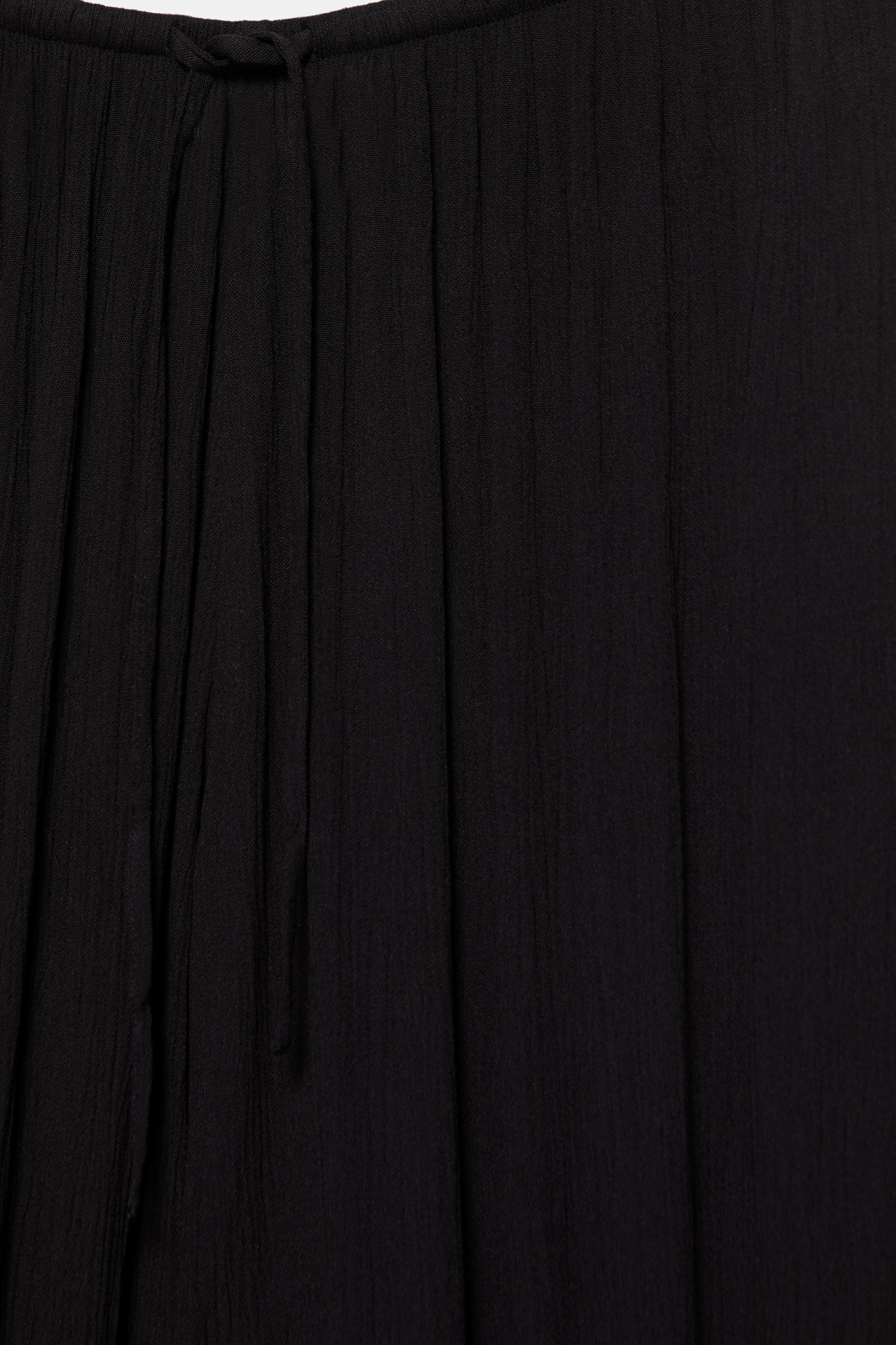 Sarouel crepe trousers — Black
