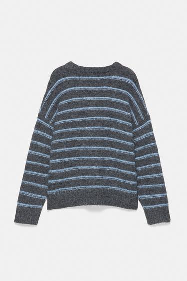 Striped jumper — Dark grey 5
