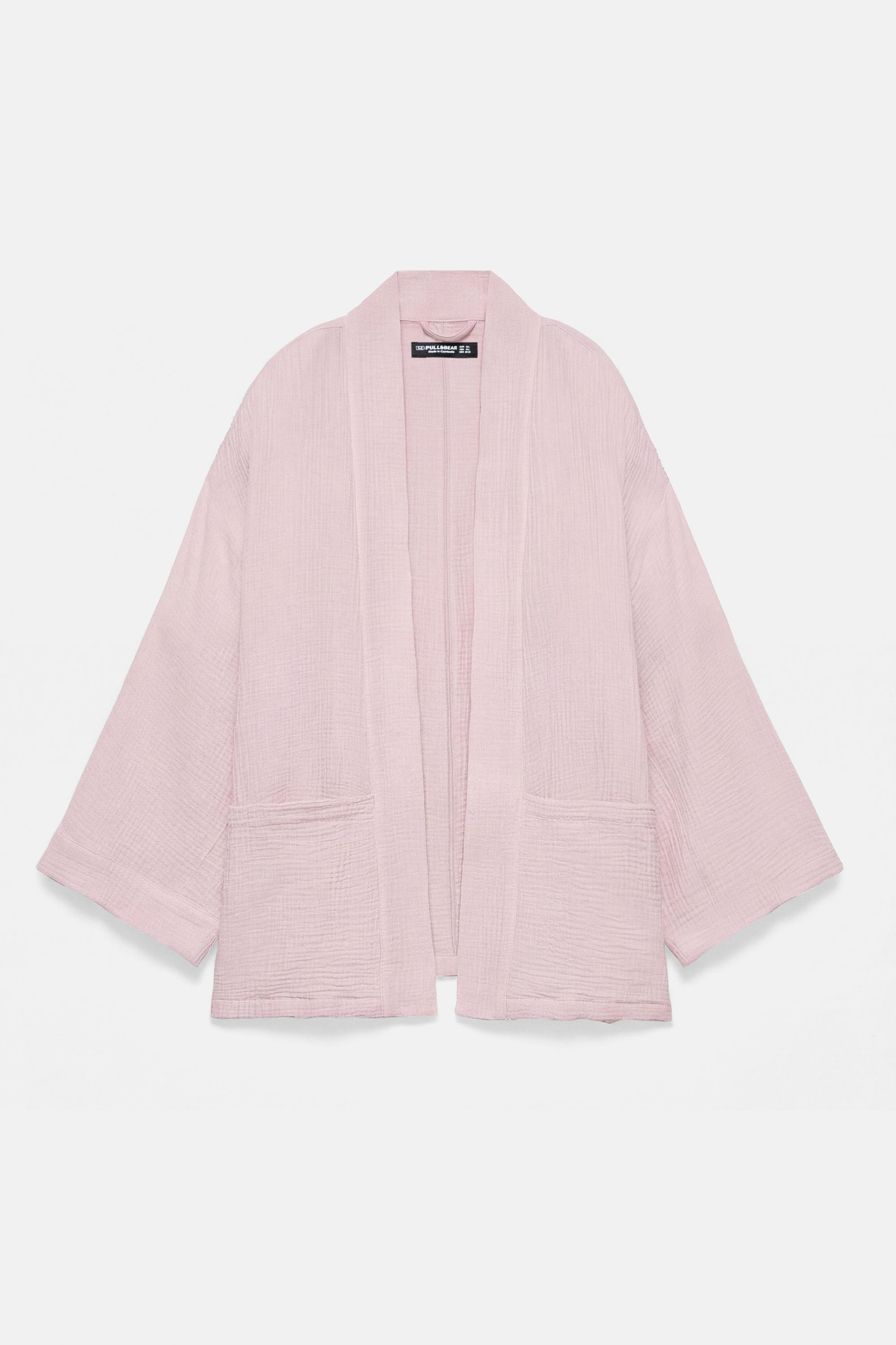 Crepe kimono — Rose pink