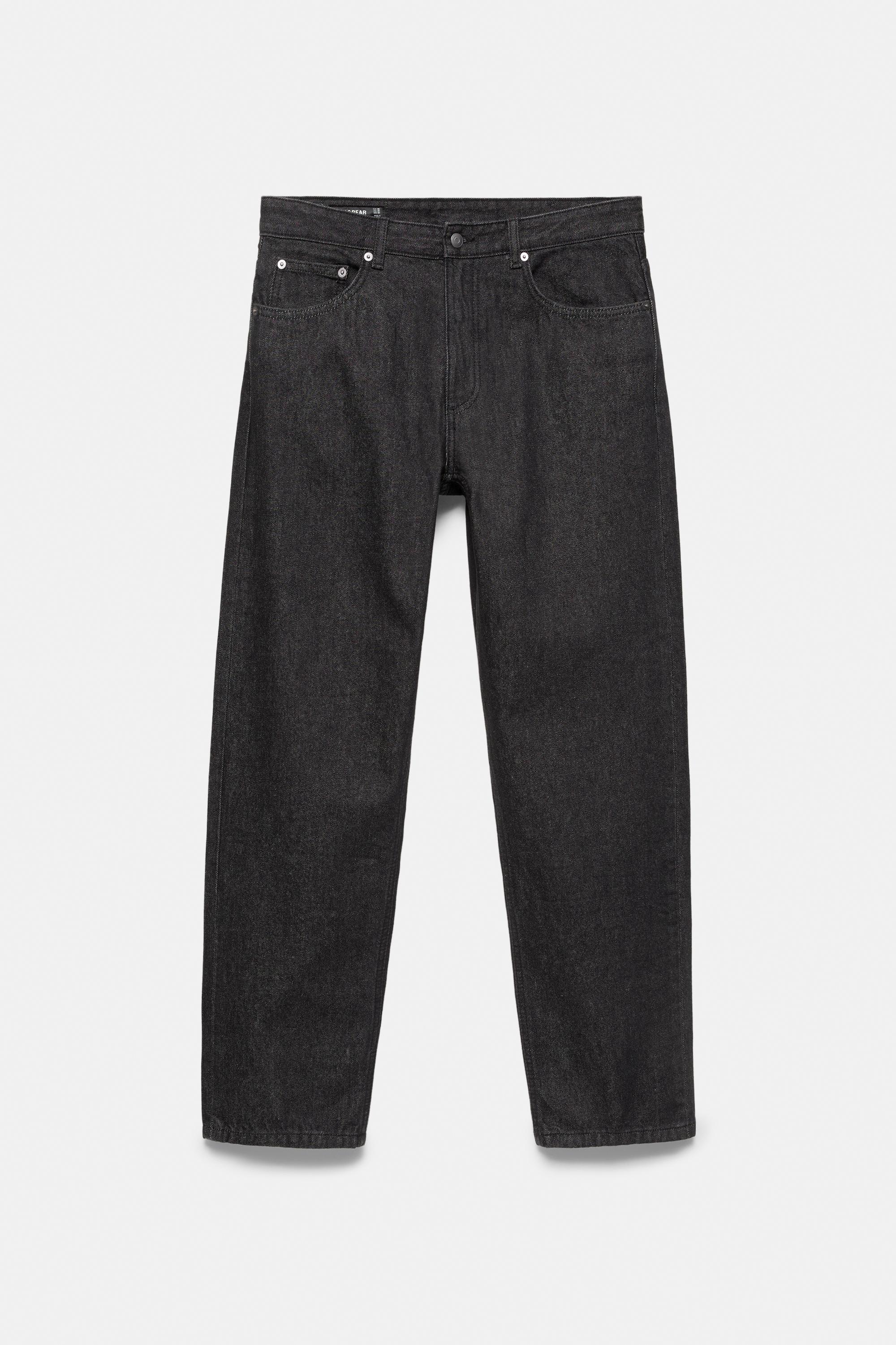 Straight-leg jeans — Black