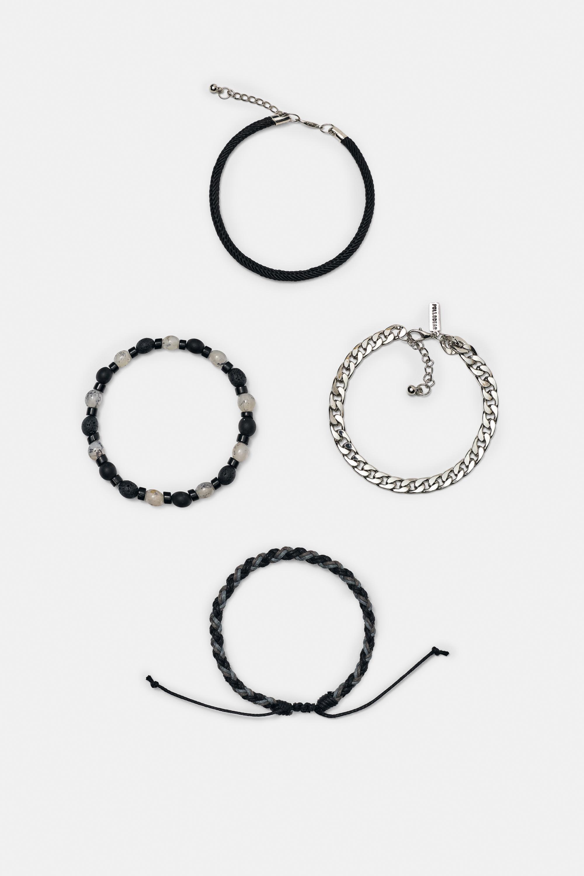 Conjunto De 4 Pulseiras De Missangas