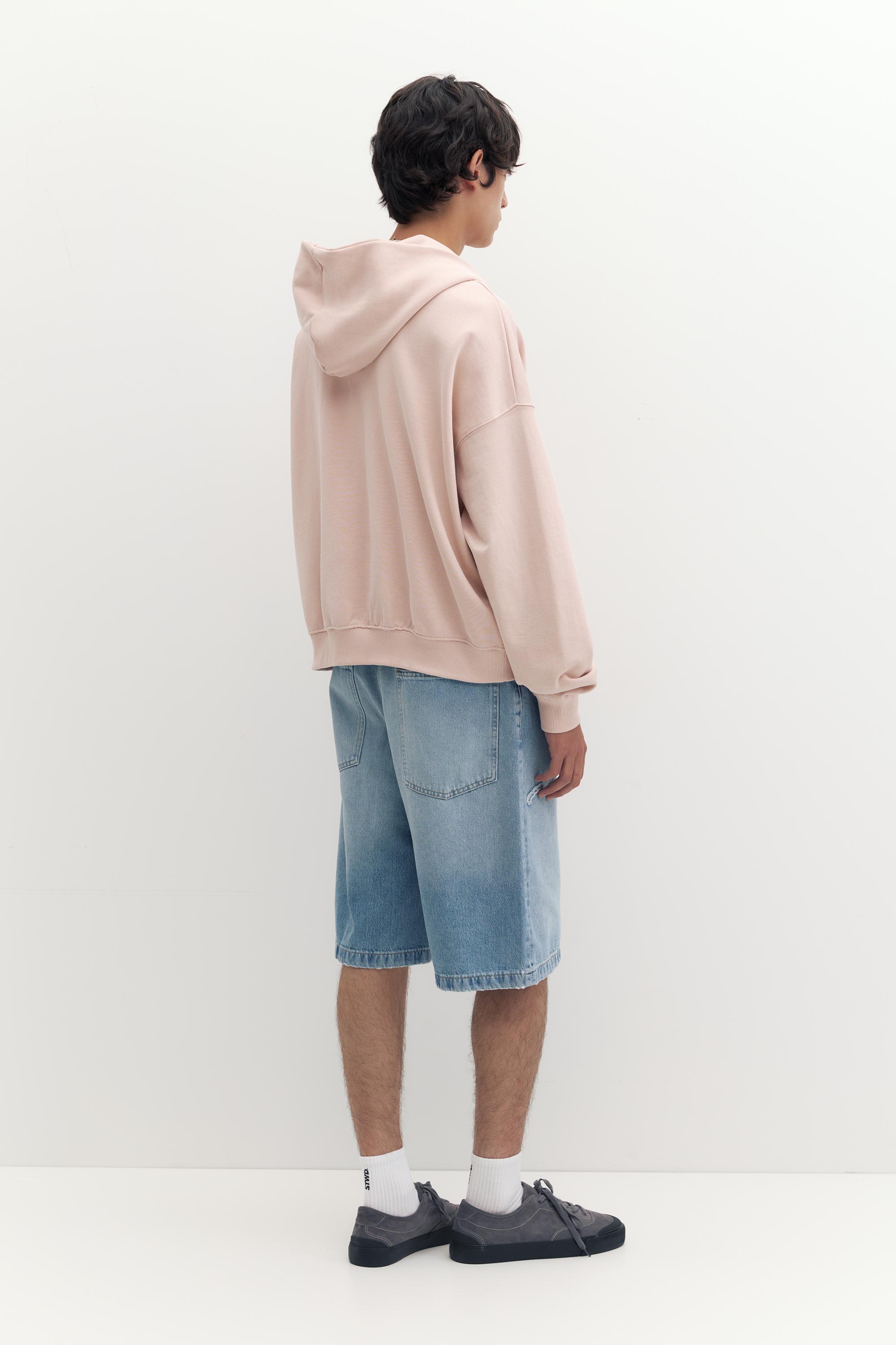 STWD skater denim Bermuda shorts — Pale indigo