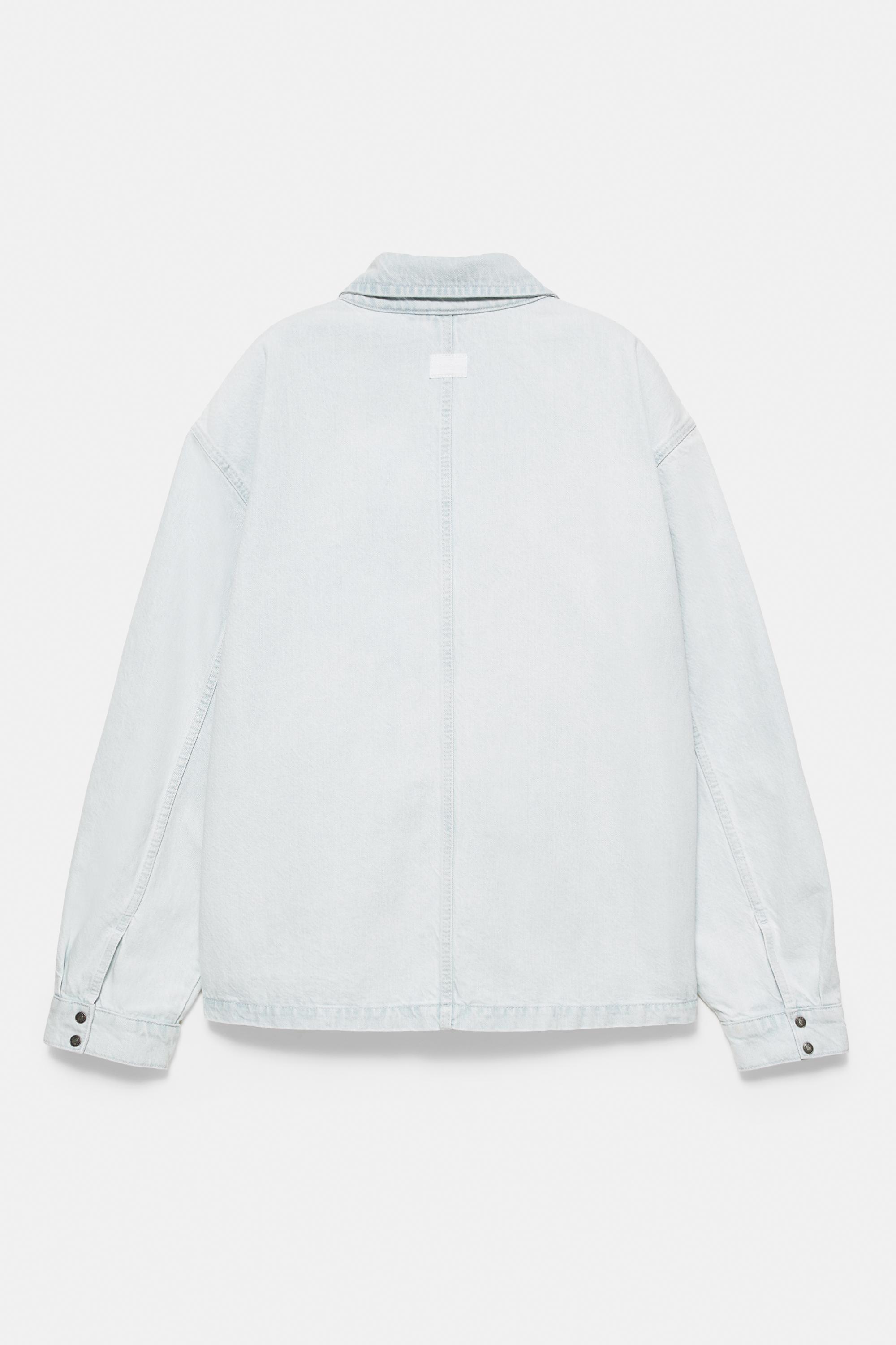 Denim overshirt — Sky blue