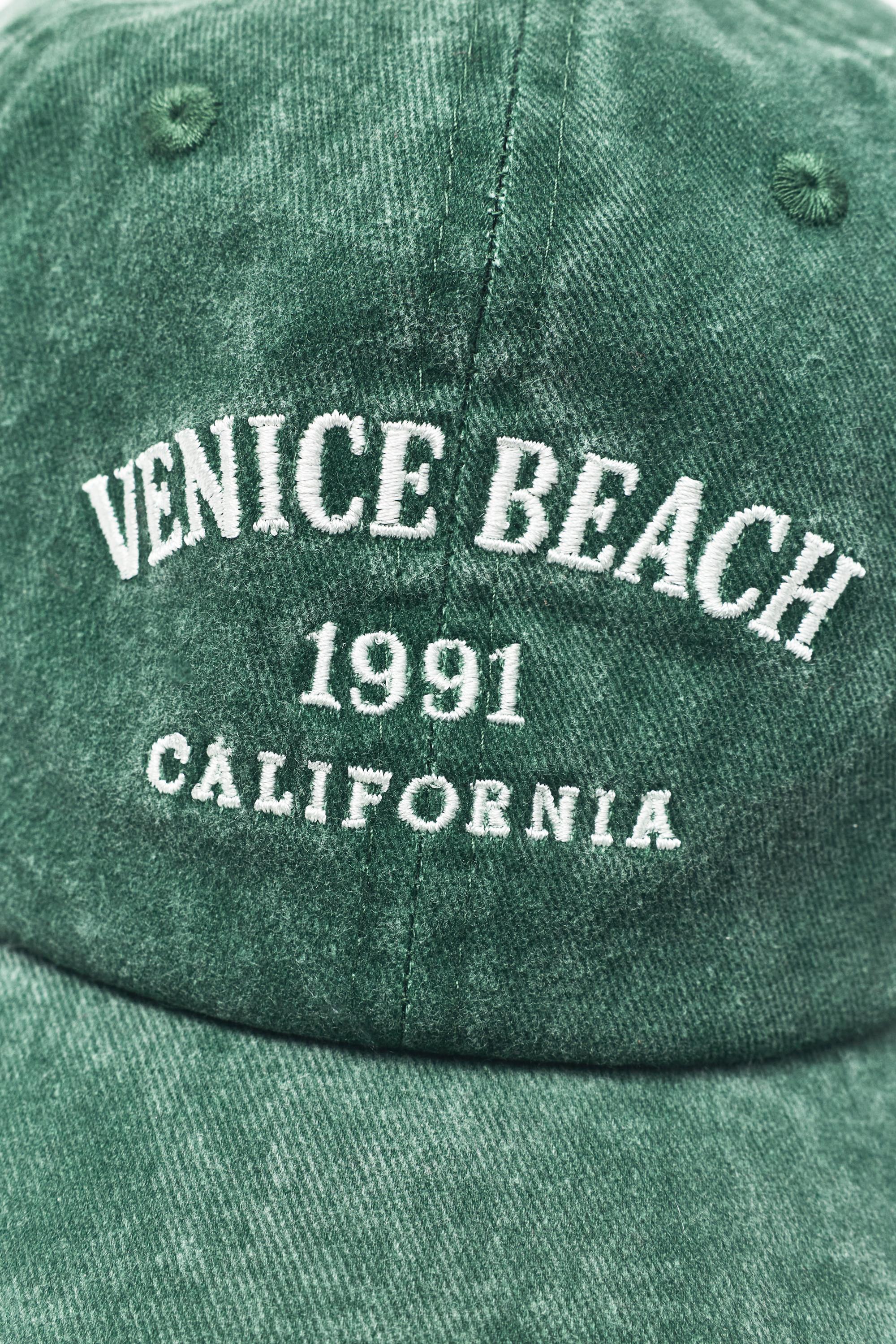 Venice Beach embroidered cap — Green