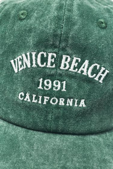 Venice Beach embroidered cap — Green 3