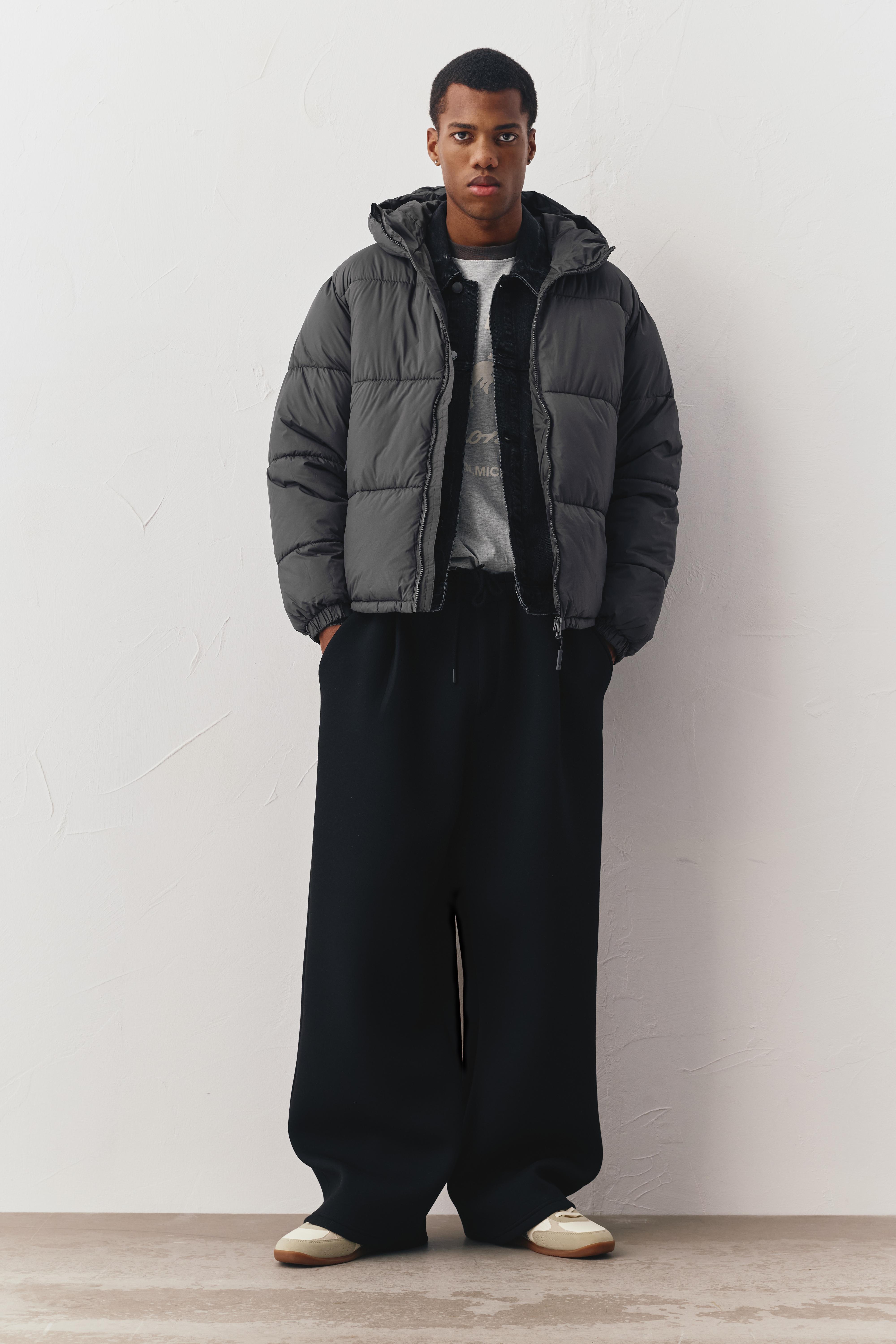 Kapüşonlu Dolgulu Ceket - Görsel 51