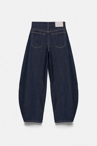 Low-rise barrel jeans — Navy 7