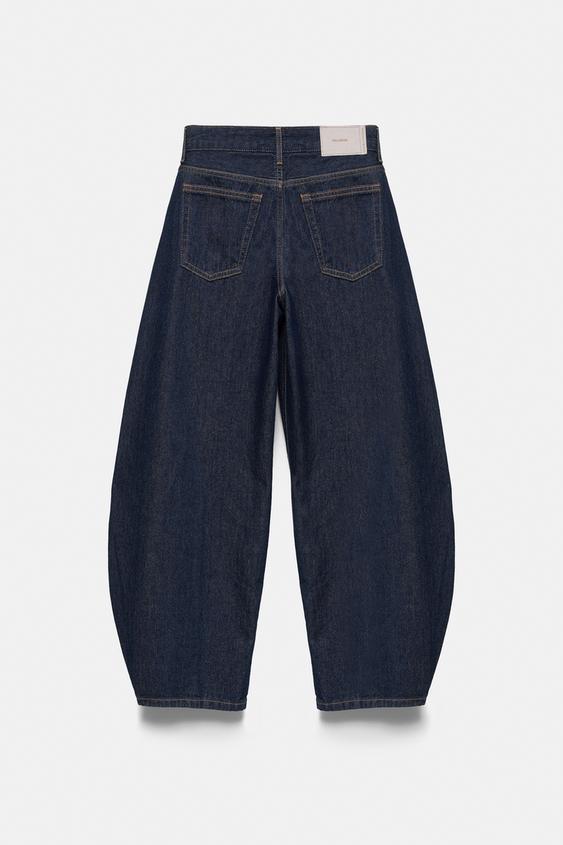 Düşük bel barrel jean