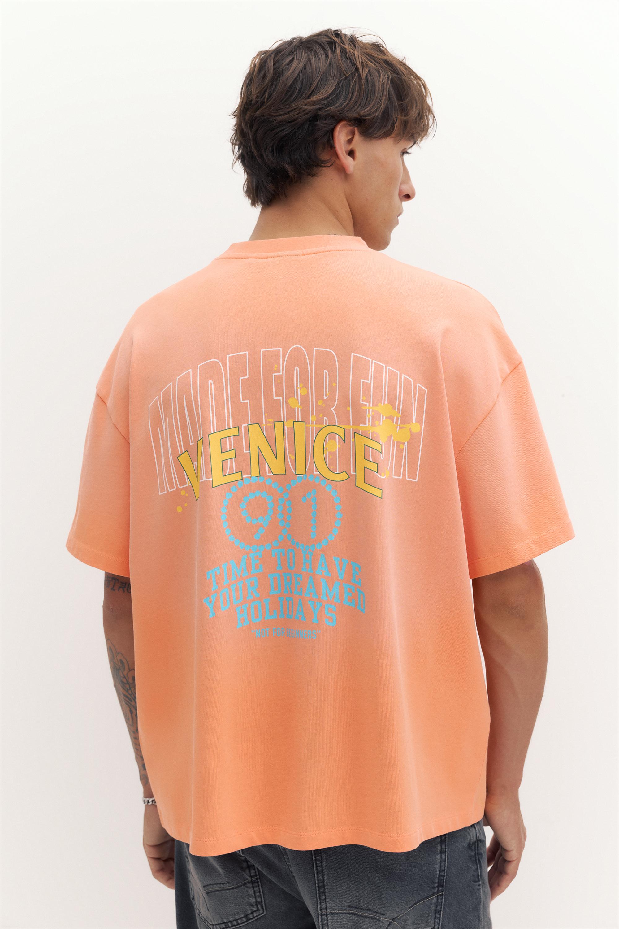 Venice grafikli t-shirt - Görsel 13
