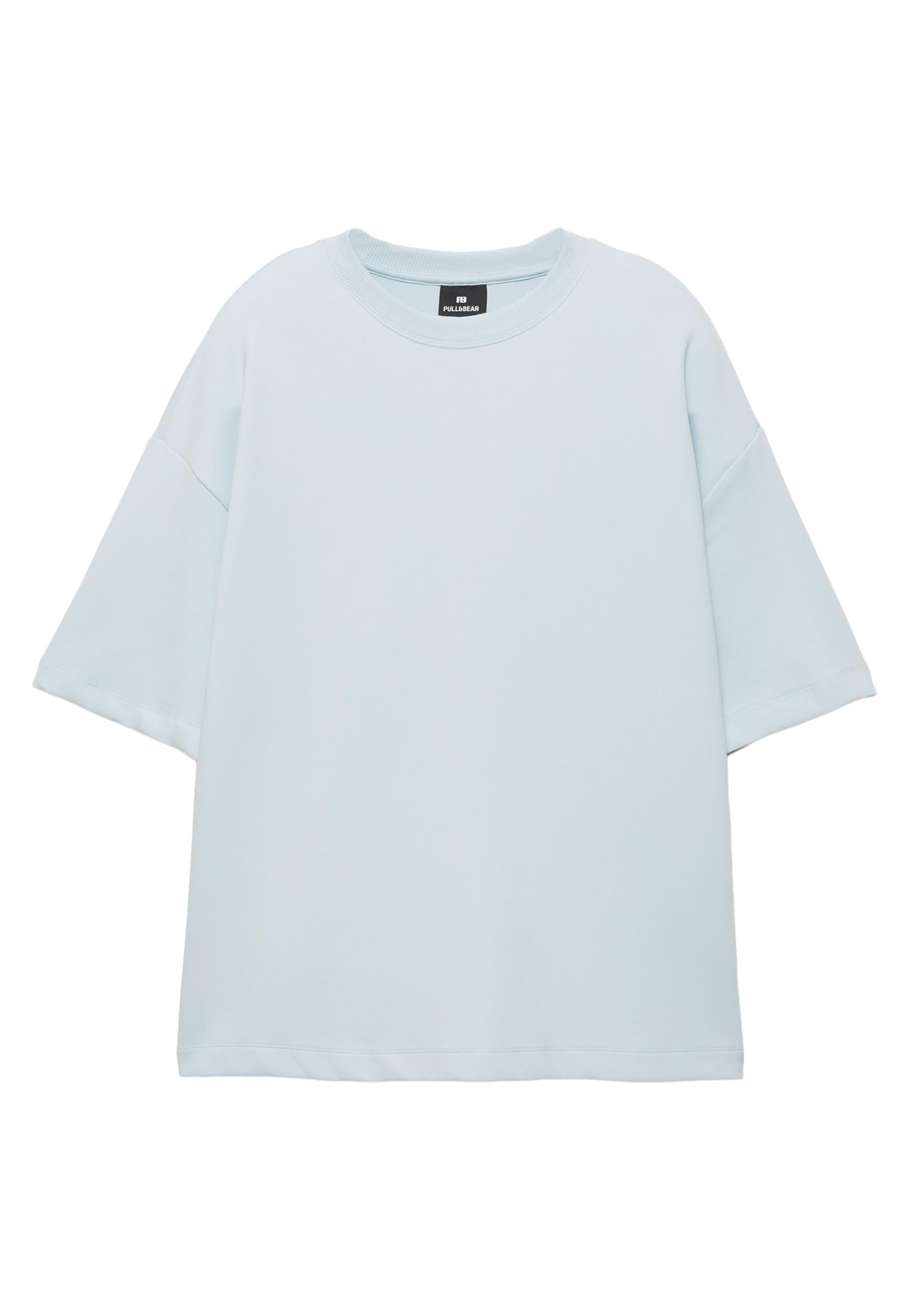Interlock short sleeve sweatshirt — Sky blue