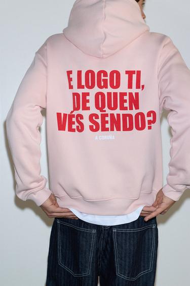 A Coruña graphic hoodie — Pink 2