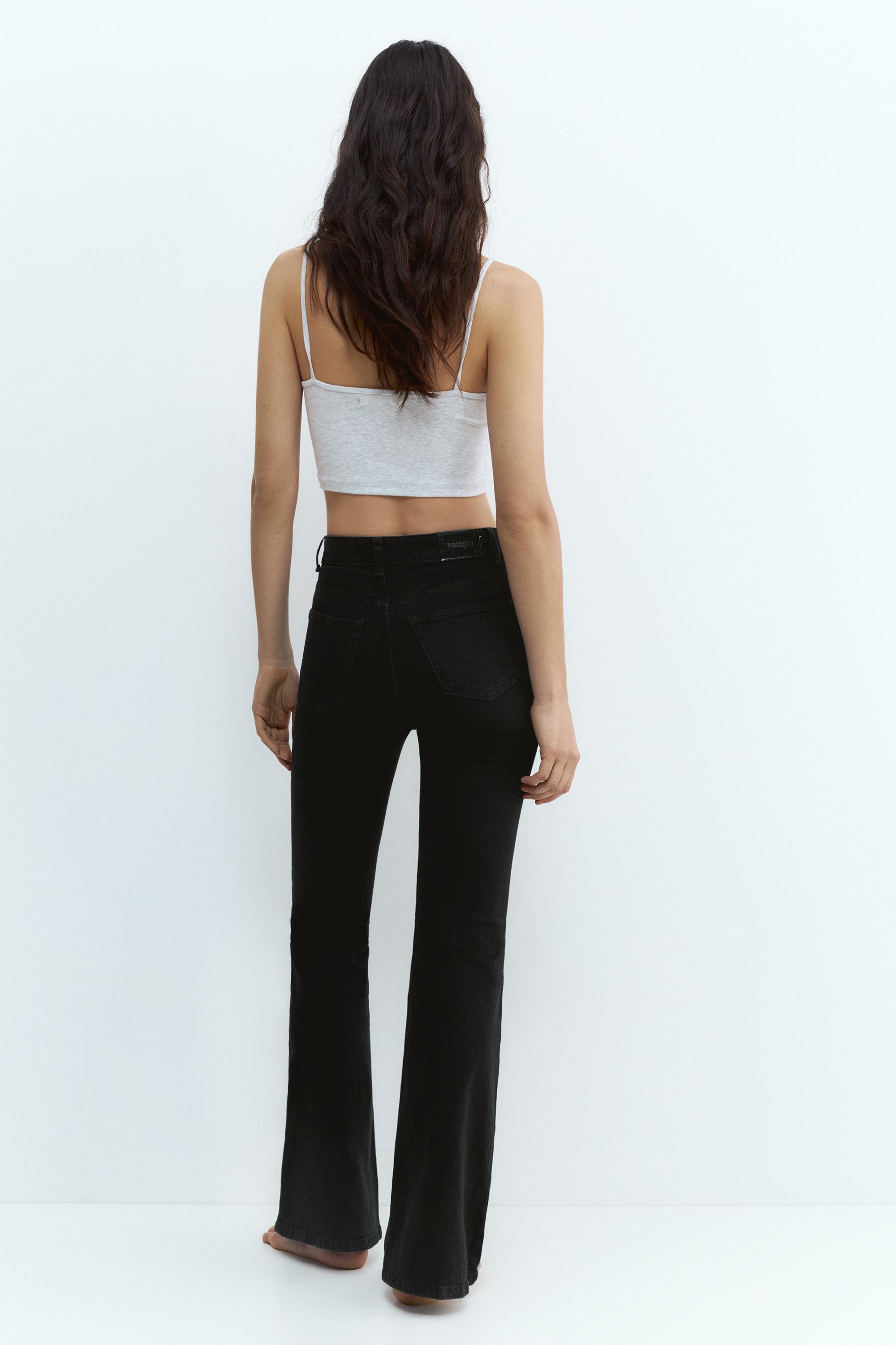 Yüksek bel çan paça jean - Görsel 9