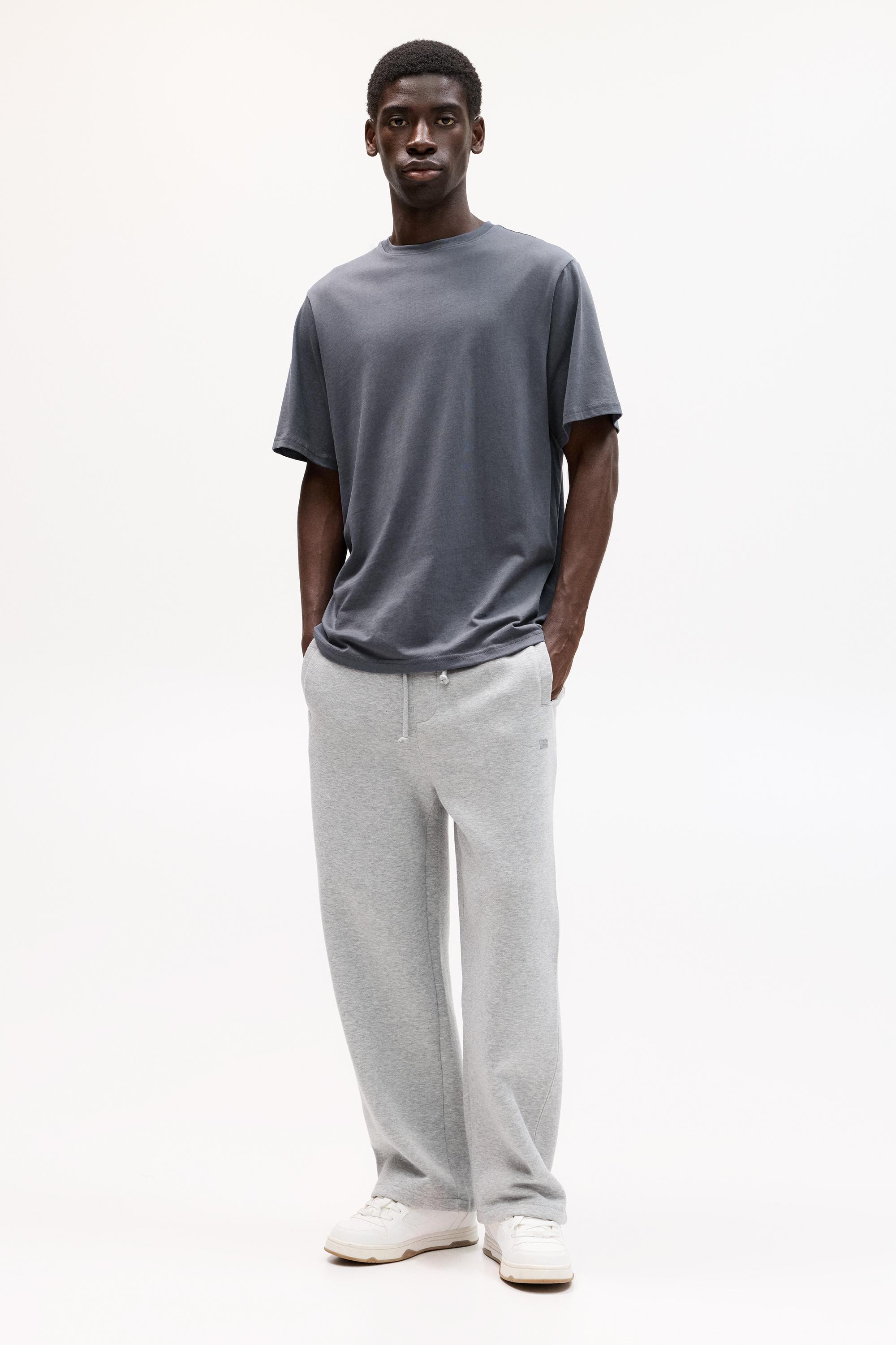 Basic kısa kollu pamuklu tişört - Görsel 59