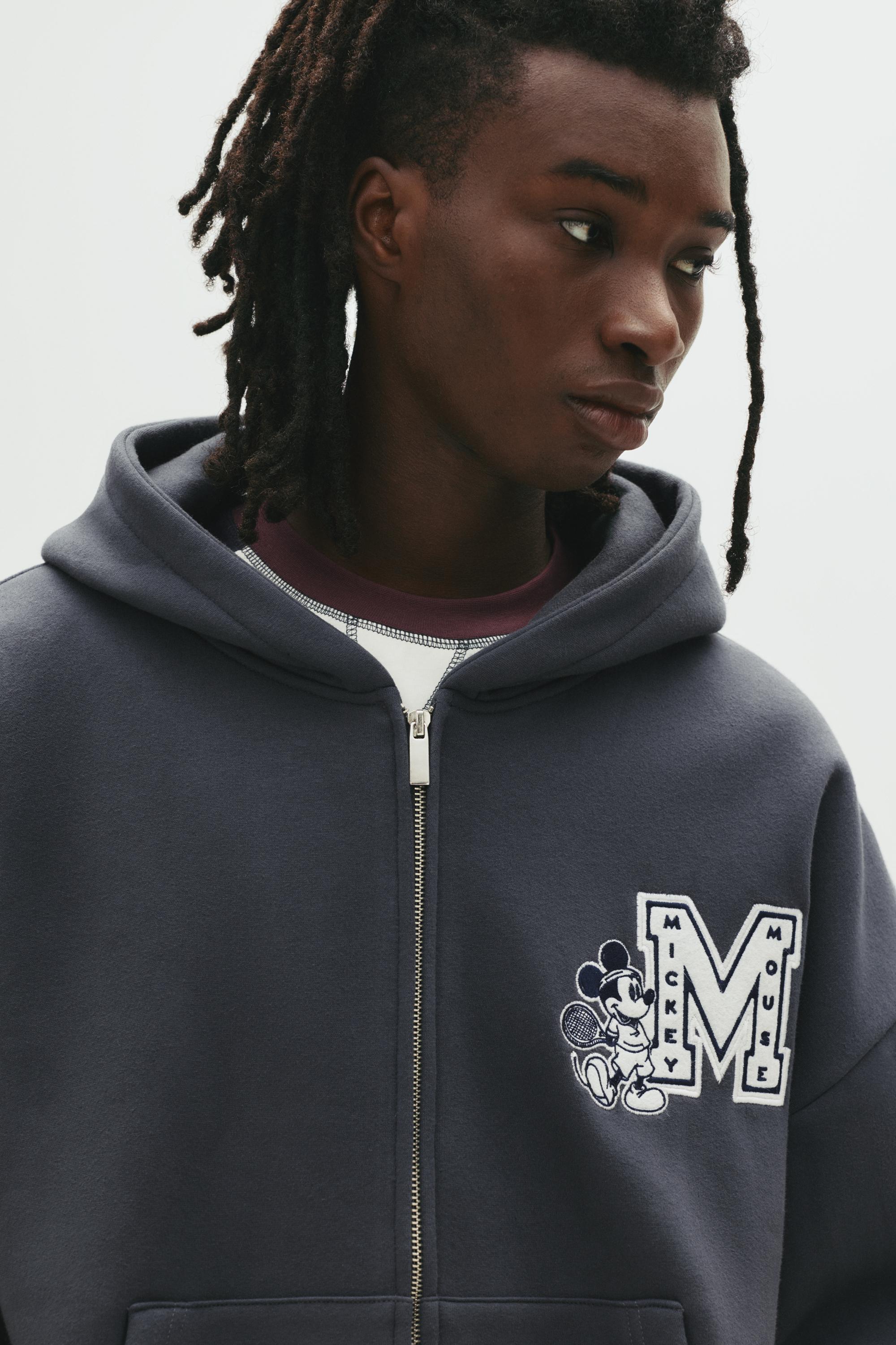 Mickey Mouse zipper hoodie - pull&bear