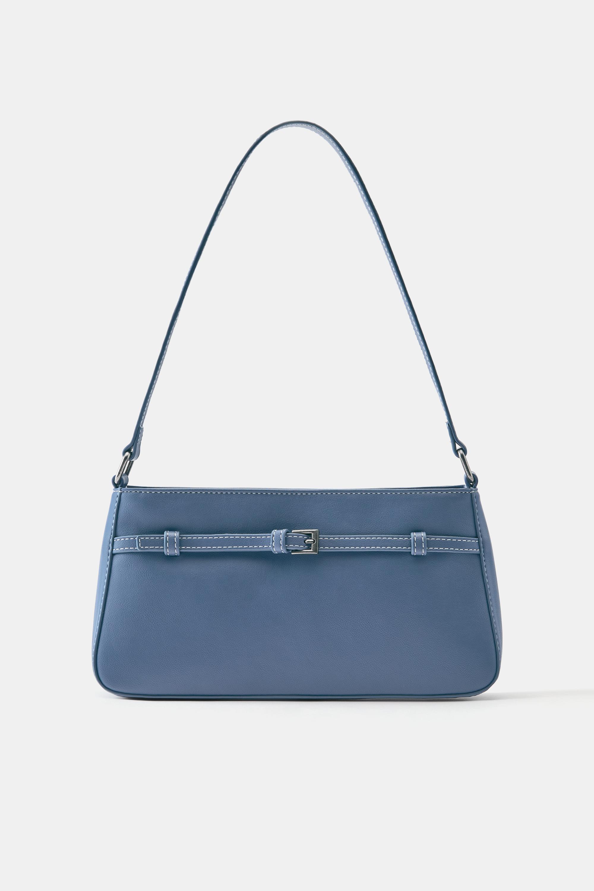 Buckle shoulder bag — Blue