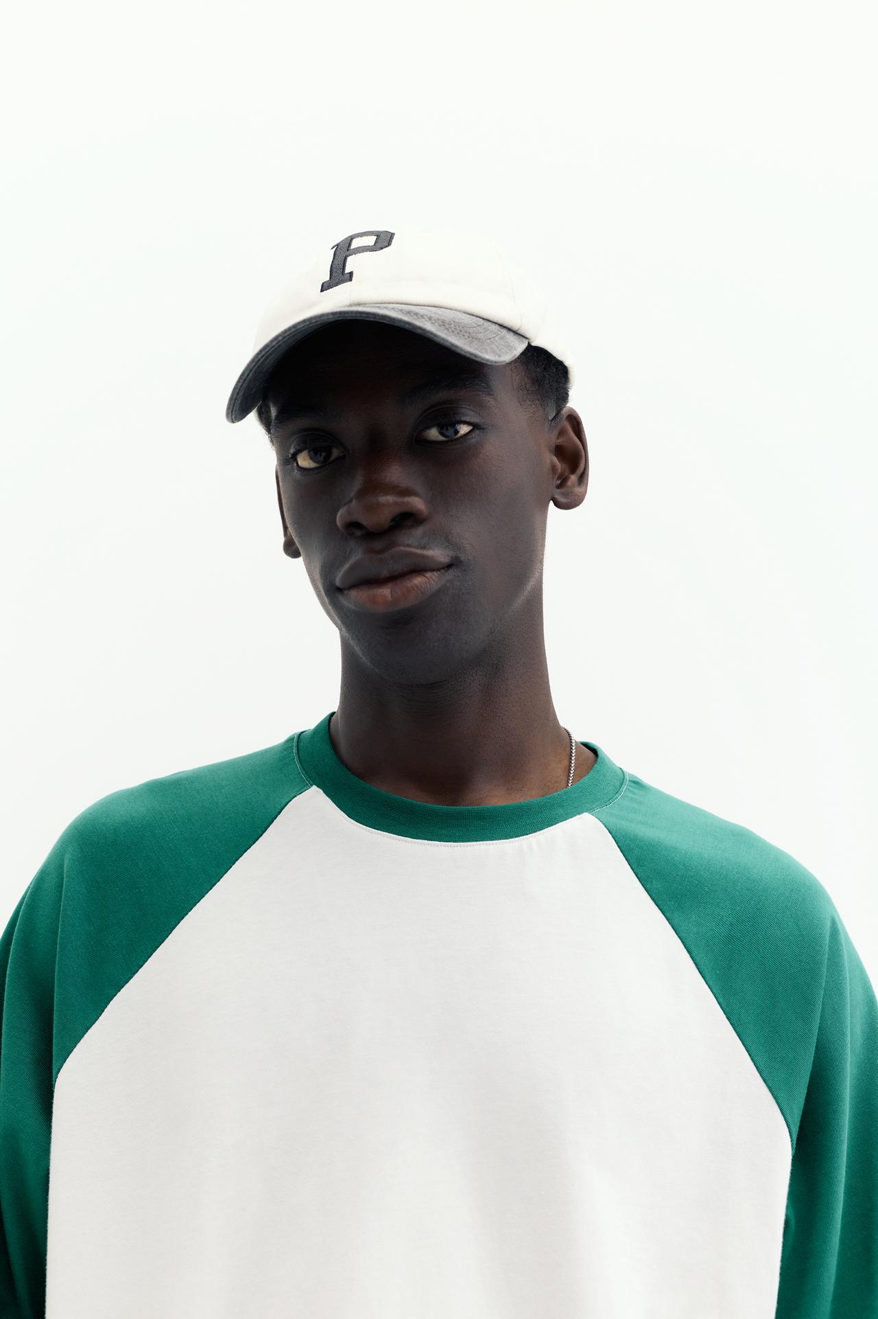 Raglan sleeve T-shirt — Green