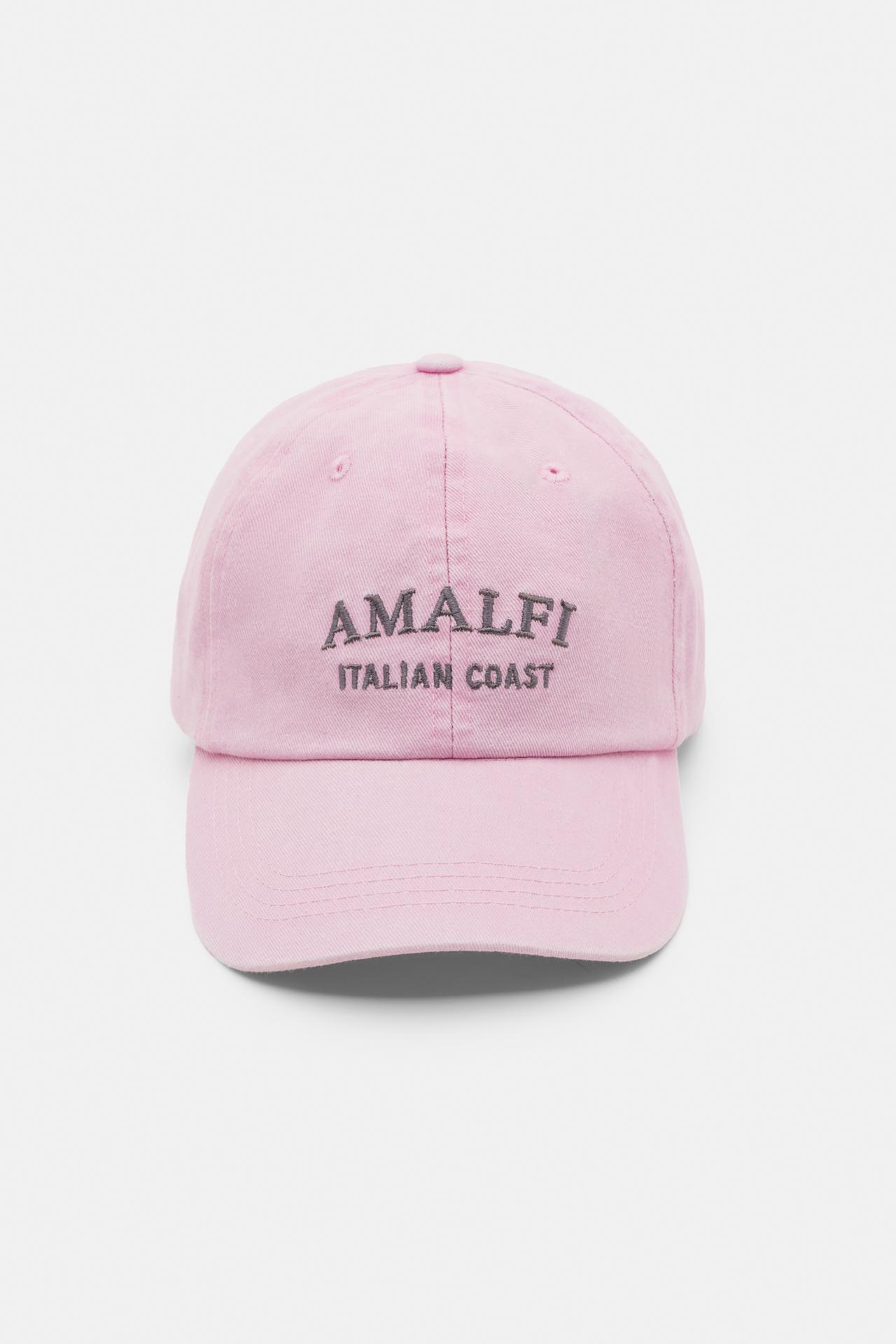 Amalfi embroidered cap — Pink