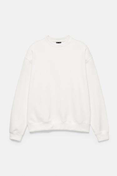 Relaxed fit round neck sweatshirt — Off white 5