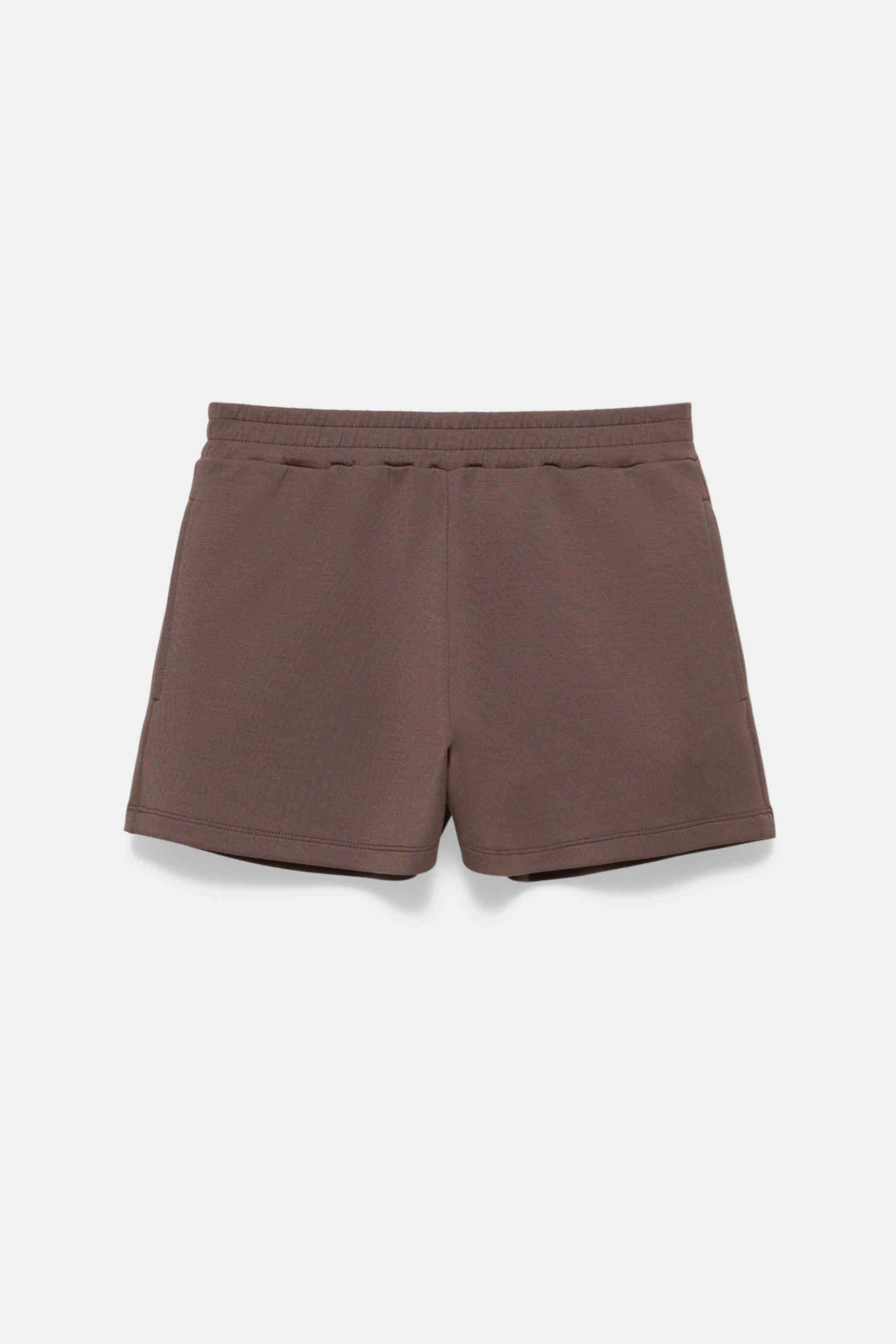 Soft touch sports shorts — Brown
