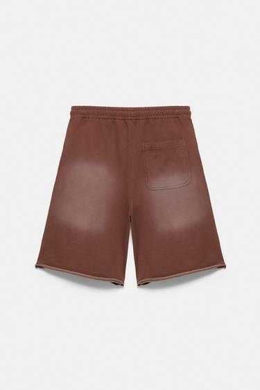 Graphic skater Bermuda sweatshorts — Brown 8