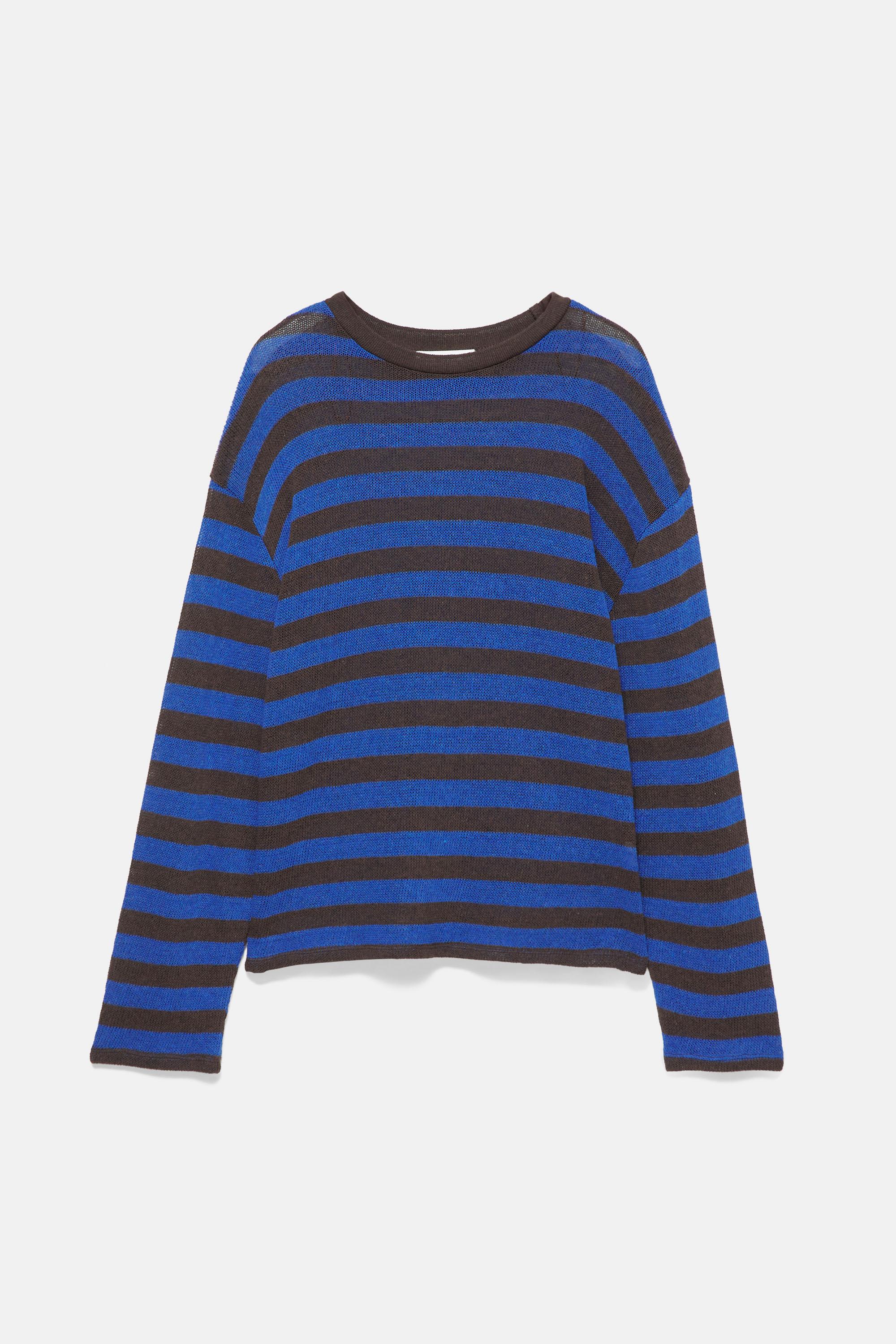 Striped knit T-shirt — Striped