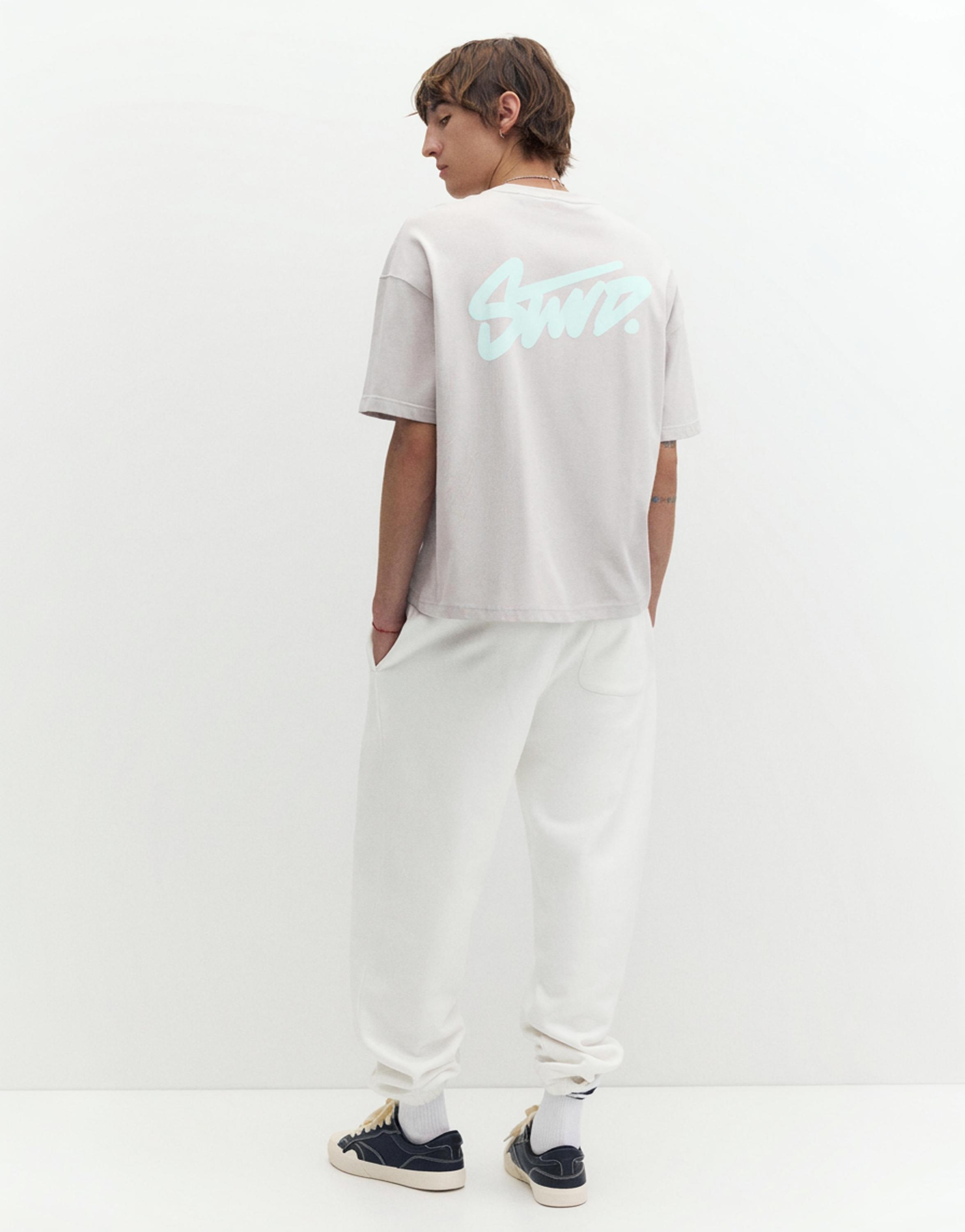 STWD joggers — Off white