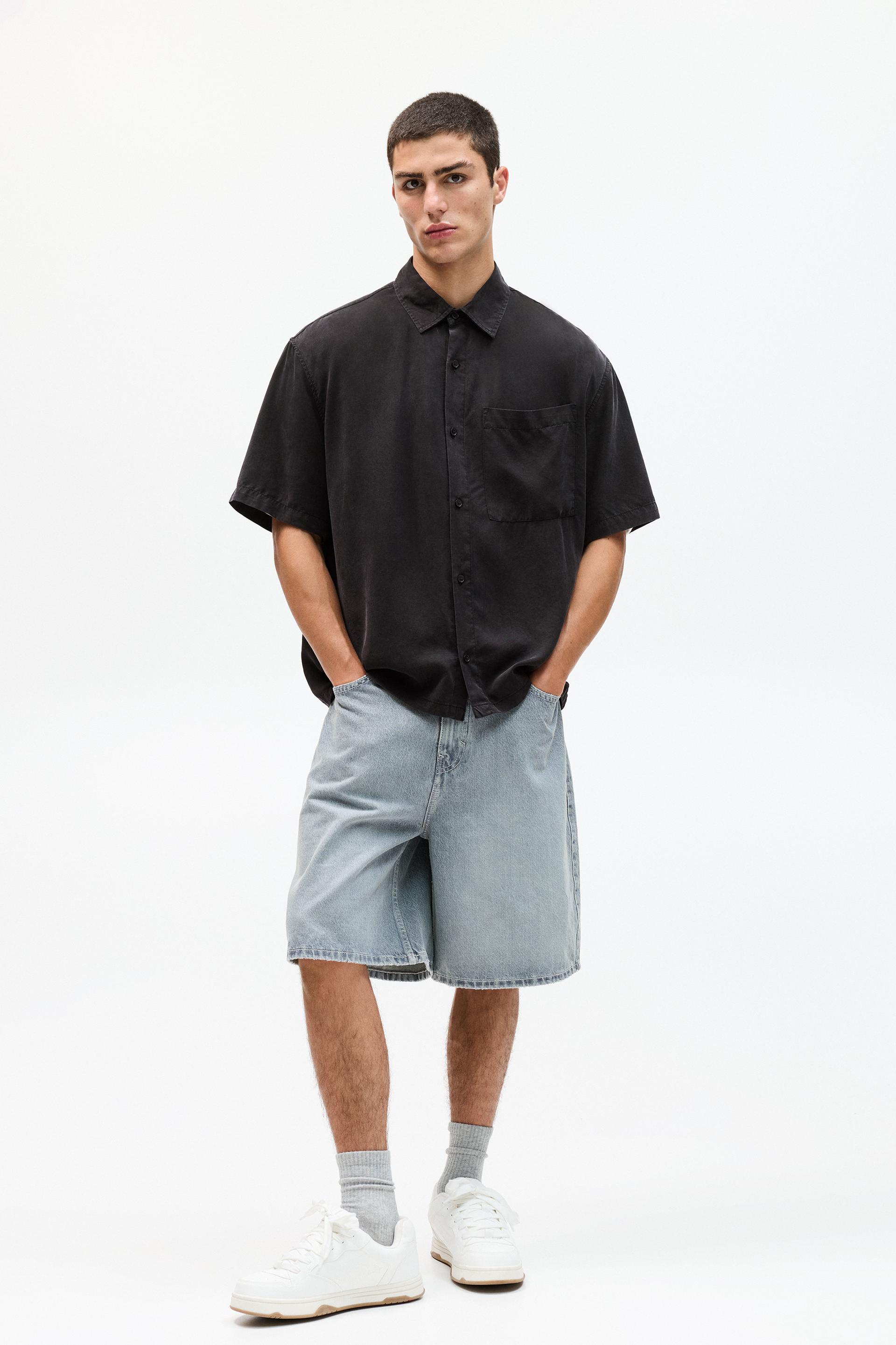 Short sleeve flowing shirt PULL&BEAR