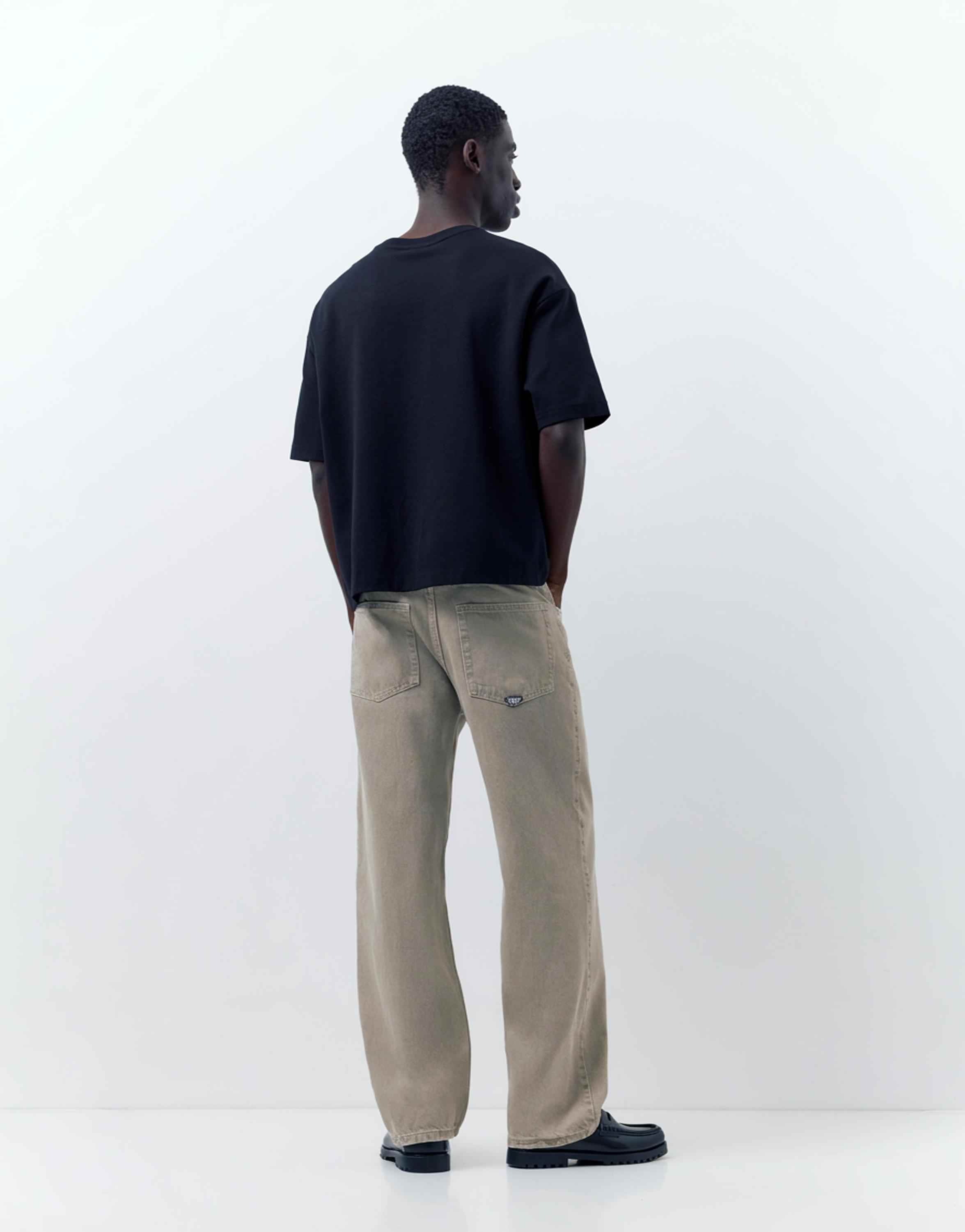 Regular straight-leg jeans — Pale grey