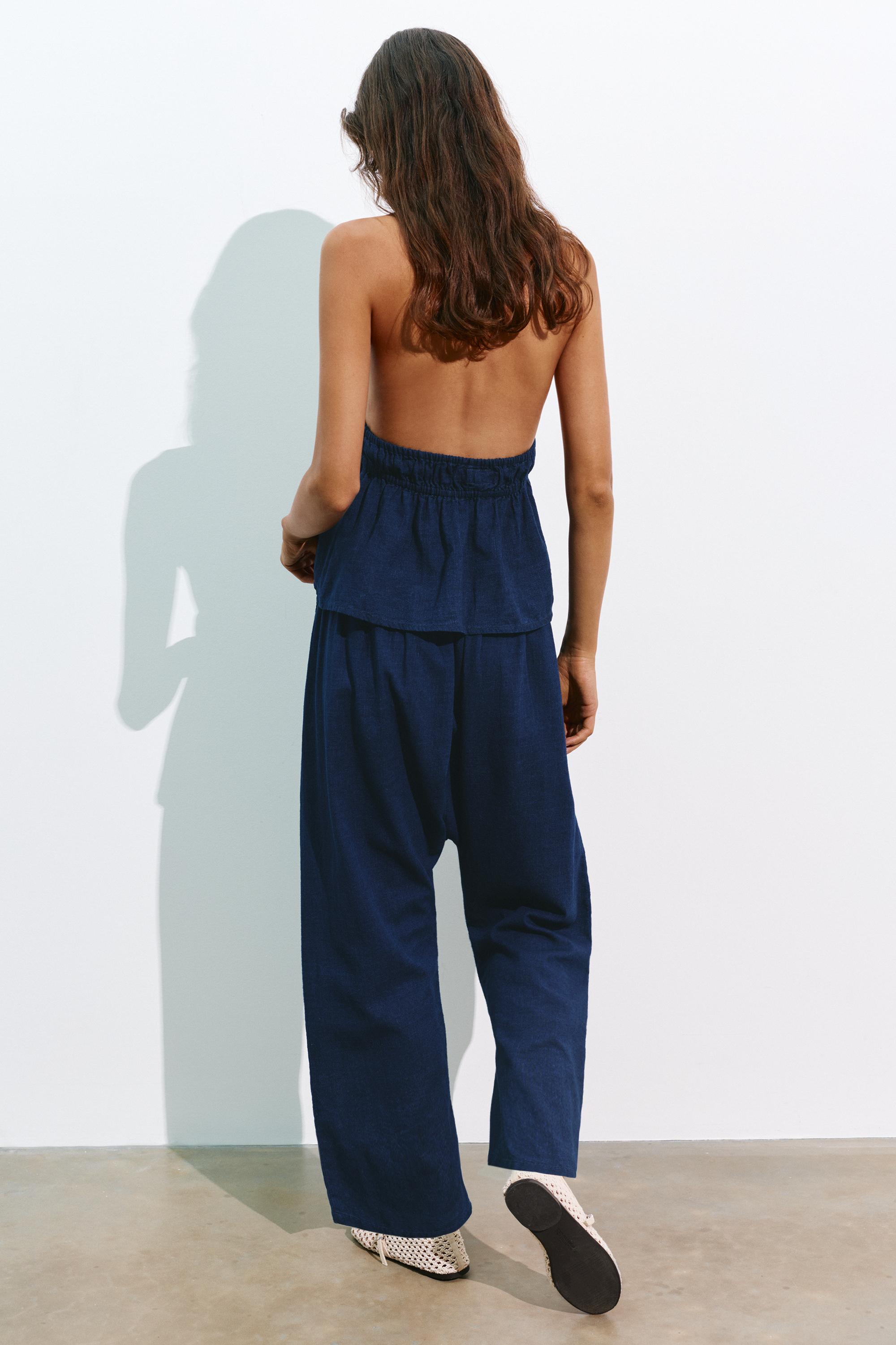Fluid baggy jeans — Dark blue
