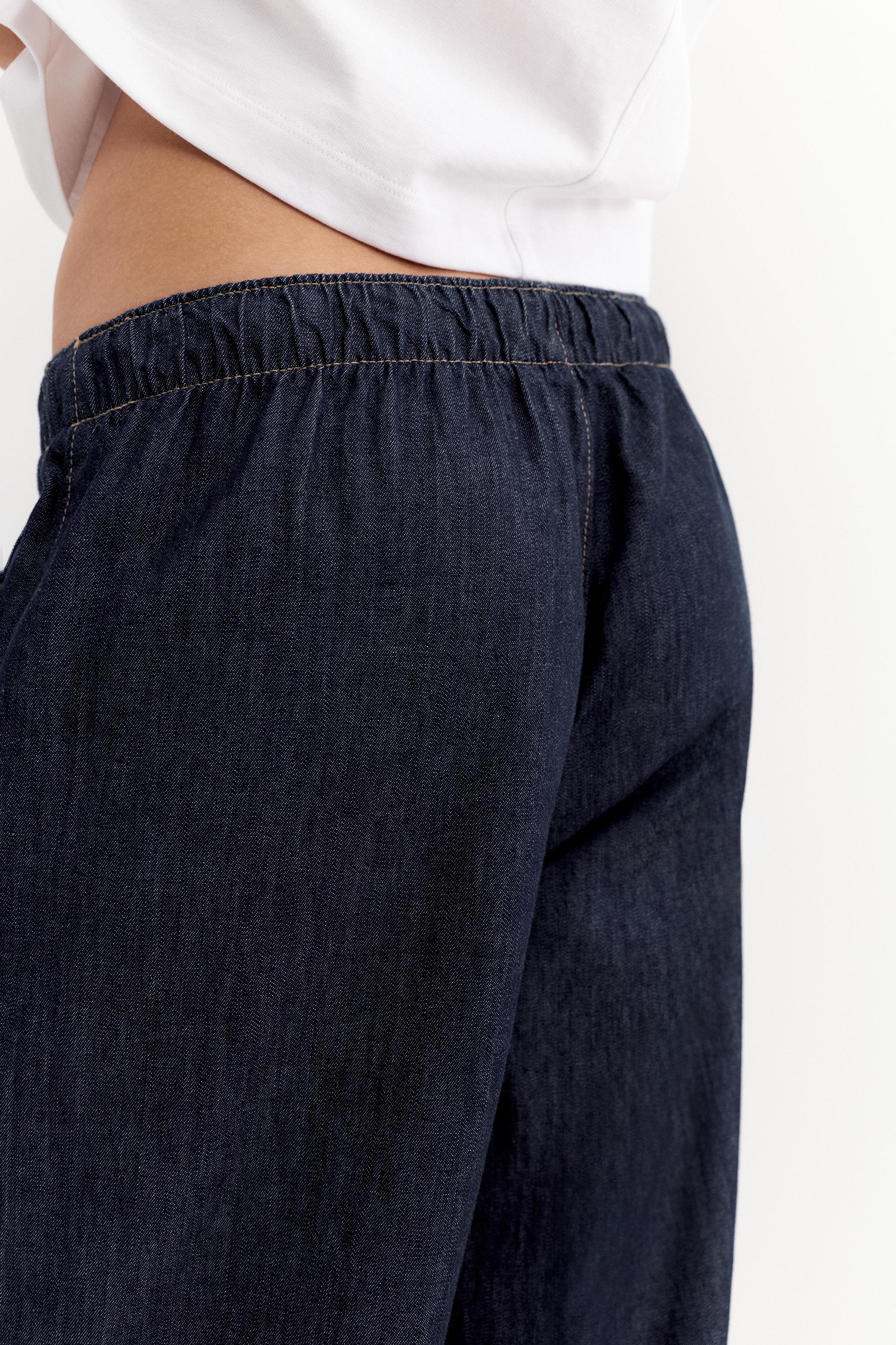 Low-rise jogger jeans — Navy