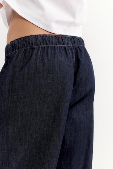 Low-rise jogger jeans — Navy 4