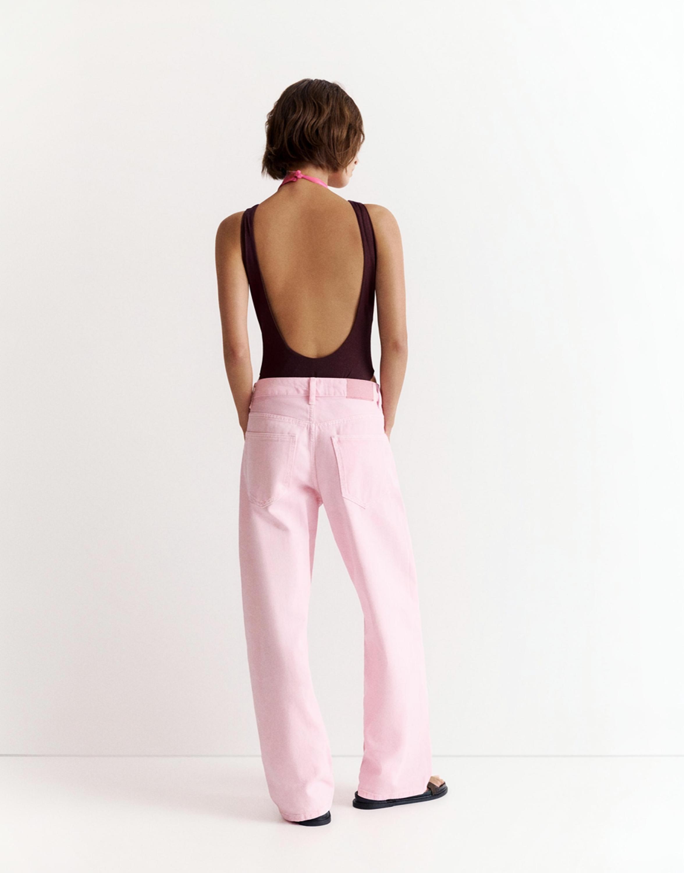 Pink barrel jeans — Pink