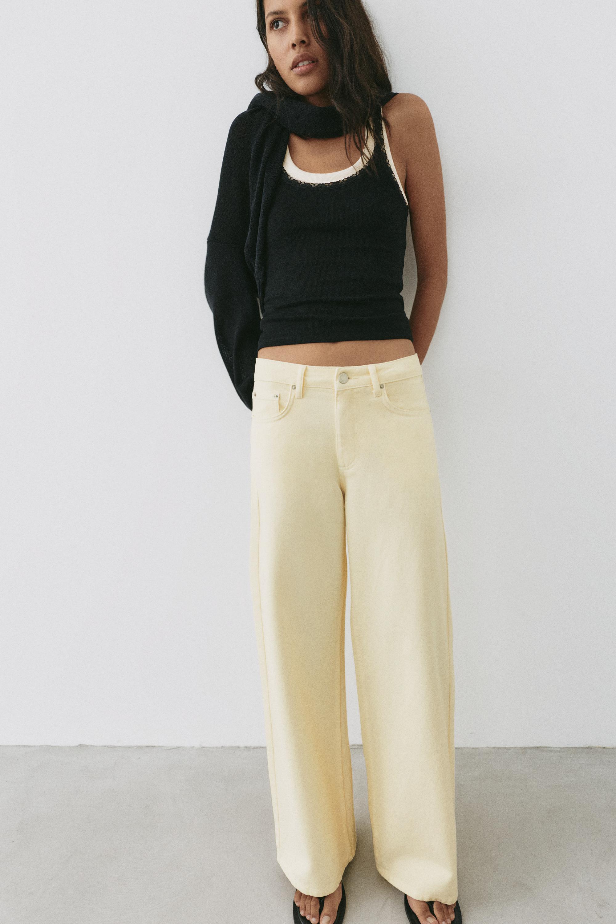Oversize baggy jeans — Yellow