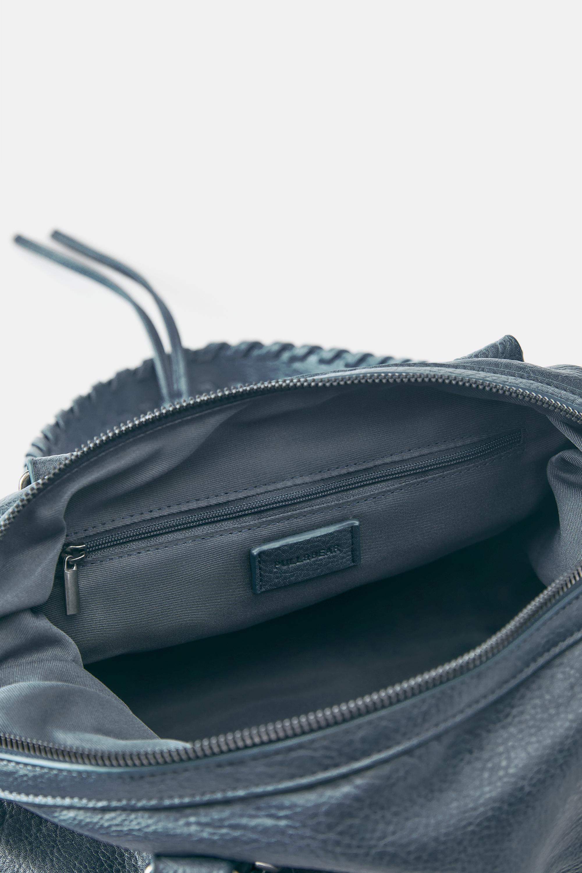 Ring detail shoulder bag — Blue
