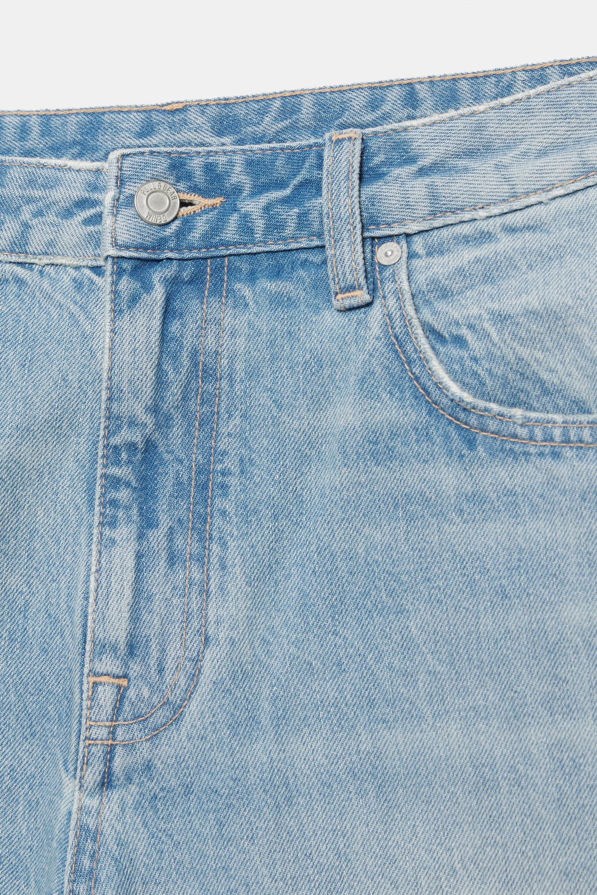 Standard denim Bermuda shorts — Pale indigo