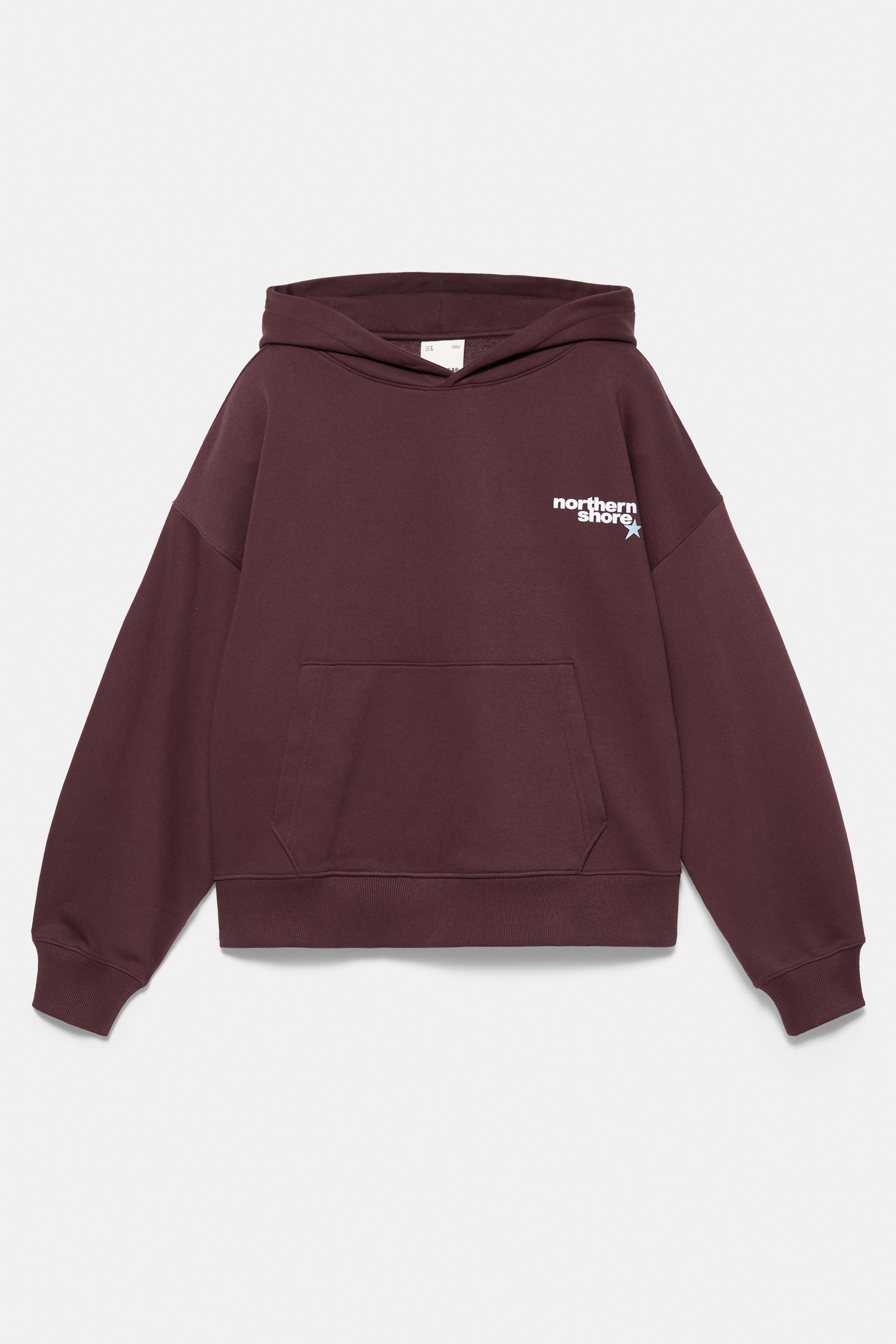 Graphic hoodie — Maroon