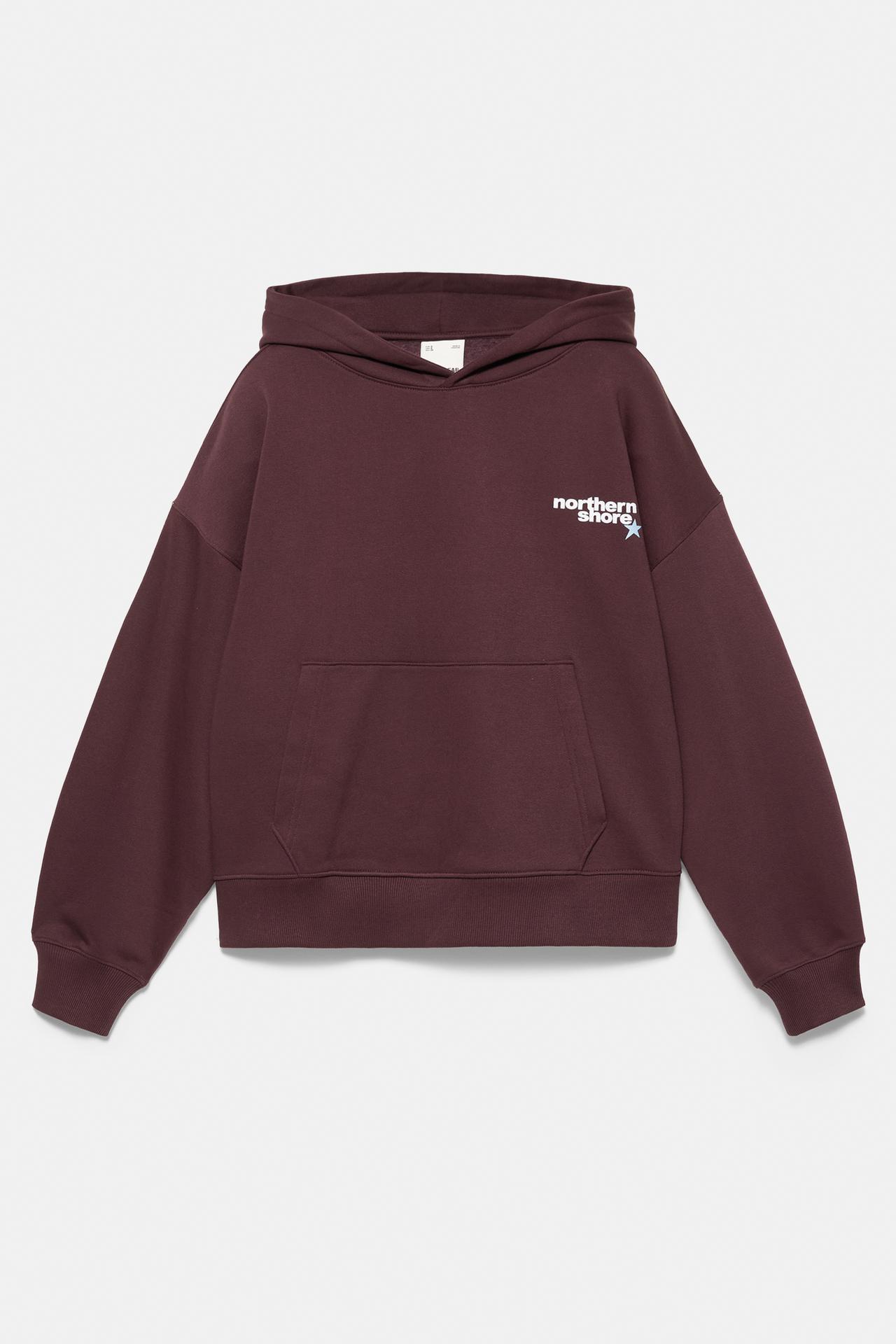 Star graphic hoodie — Maroon