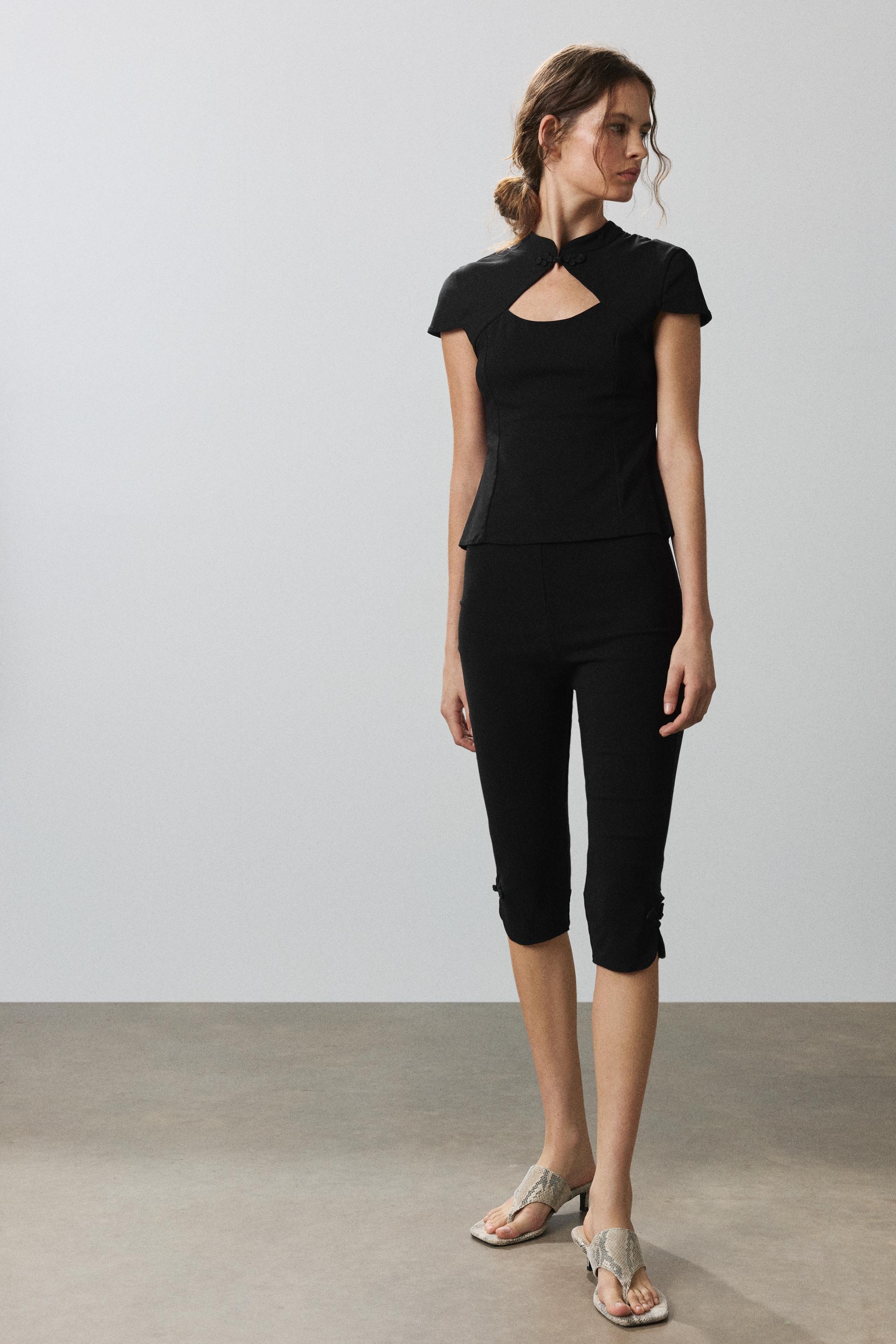 Frog fastening stand collar top — Black