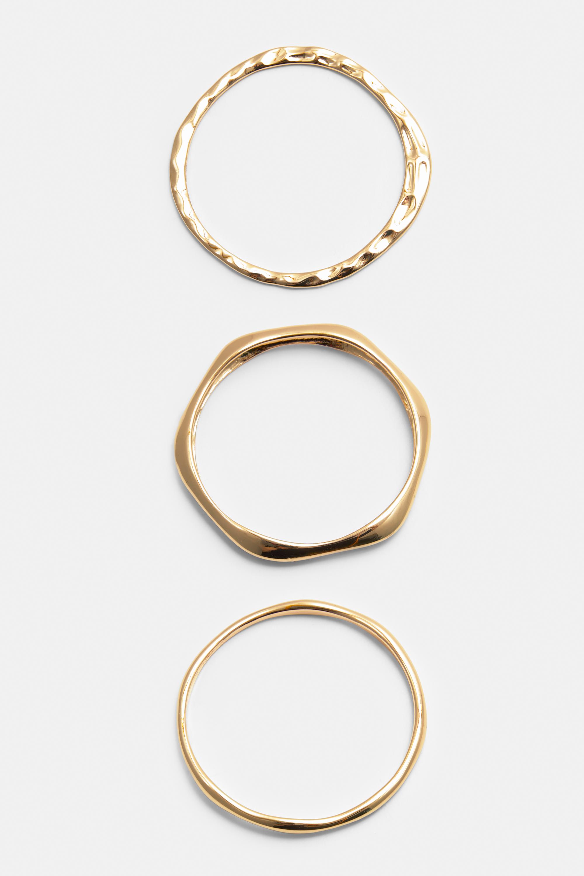 Pack Mit 3 Feinen Unregelmäßigen Armbändern