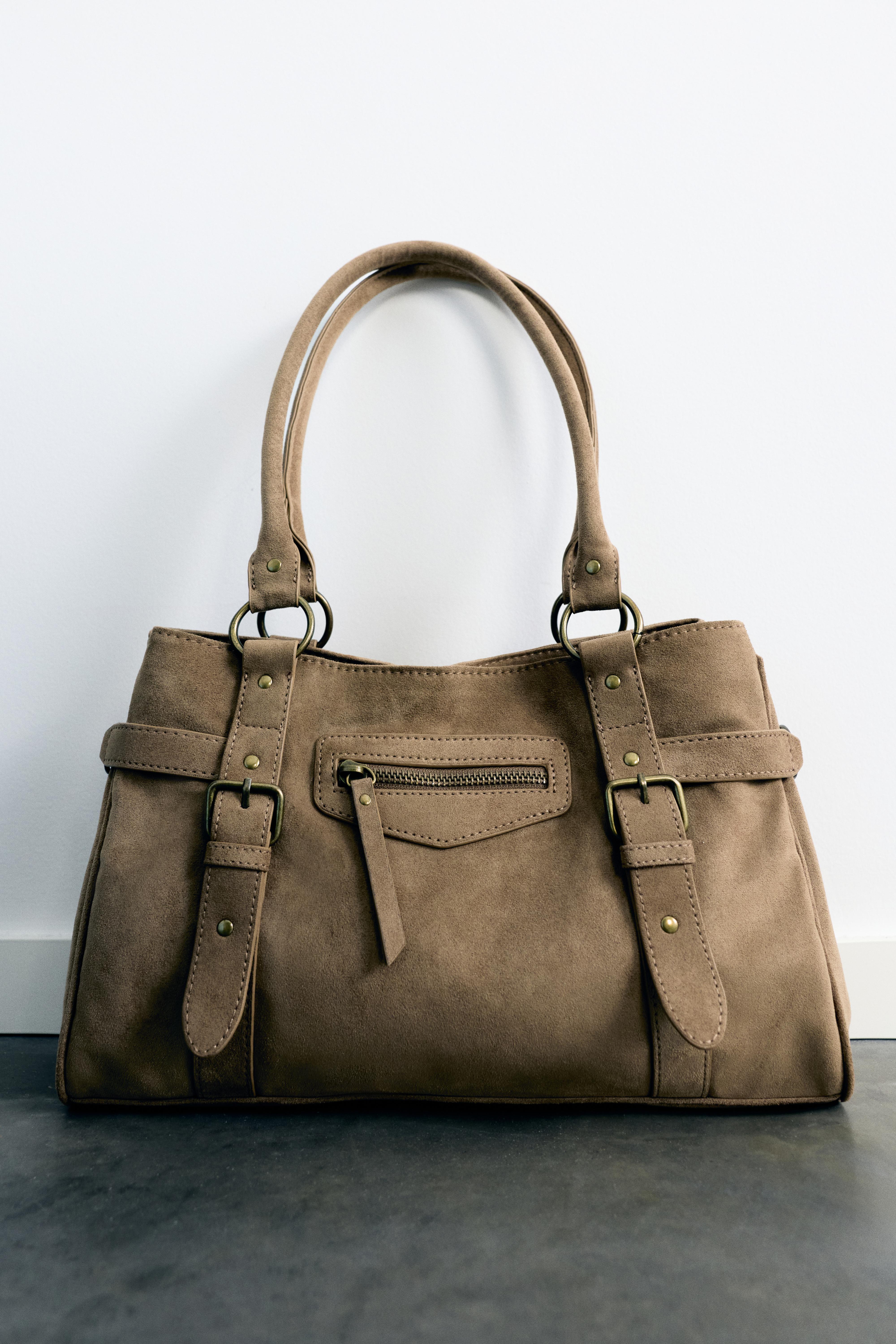 Buckled tote bag — Leather