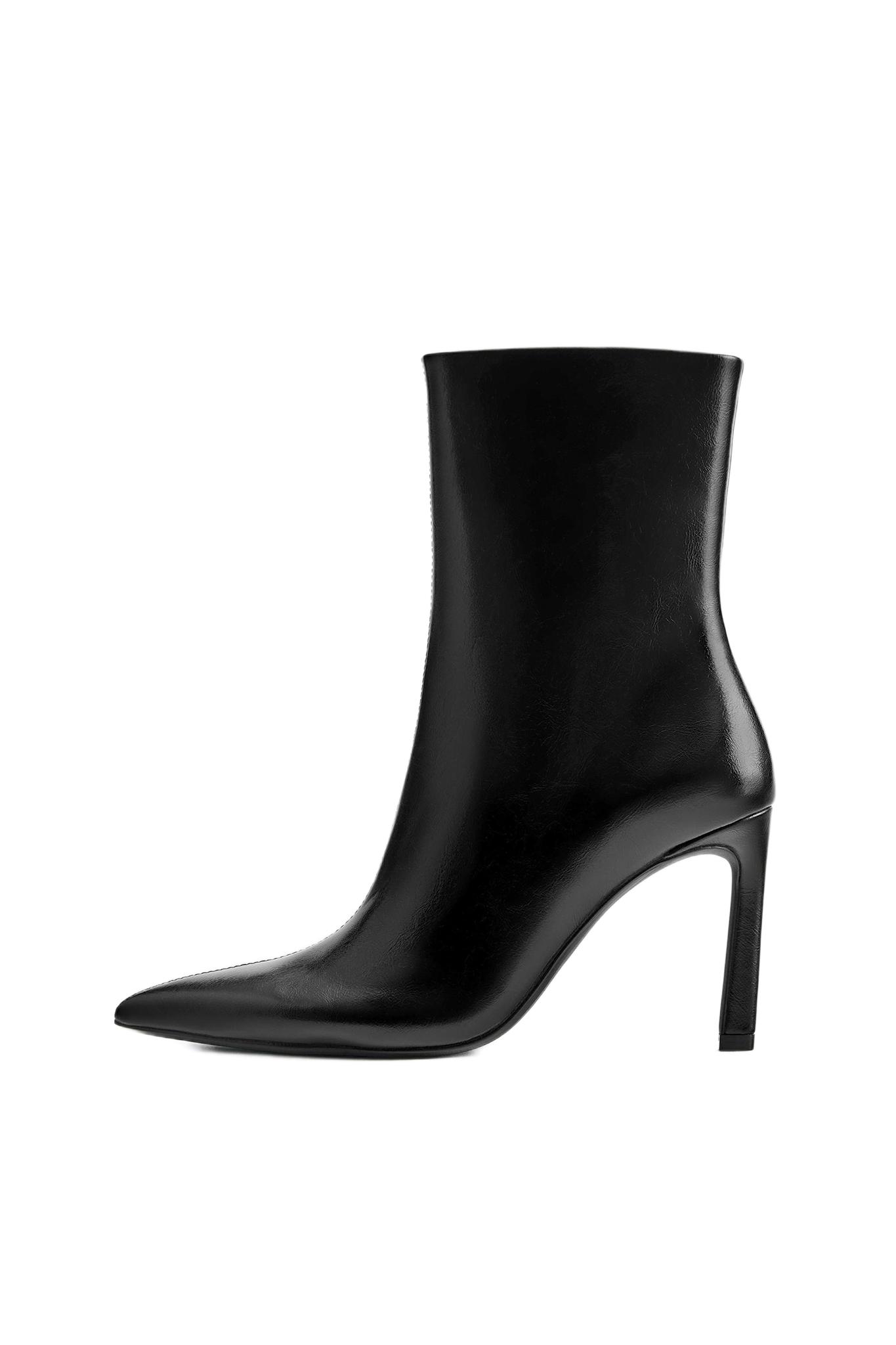 High-heel ankle boots — Black