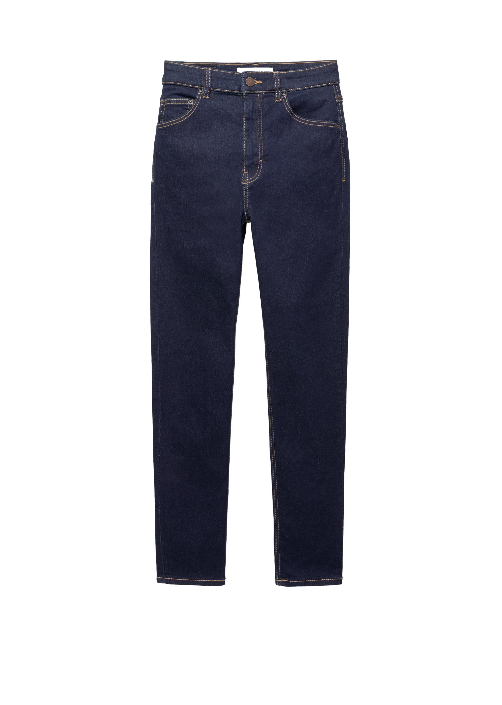 High-waist skinny jeans — Navy