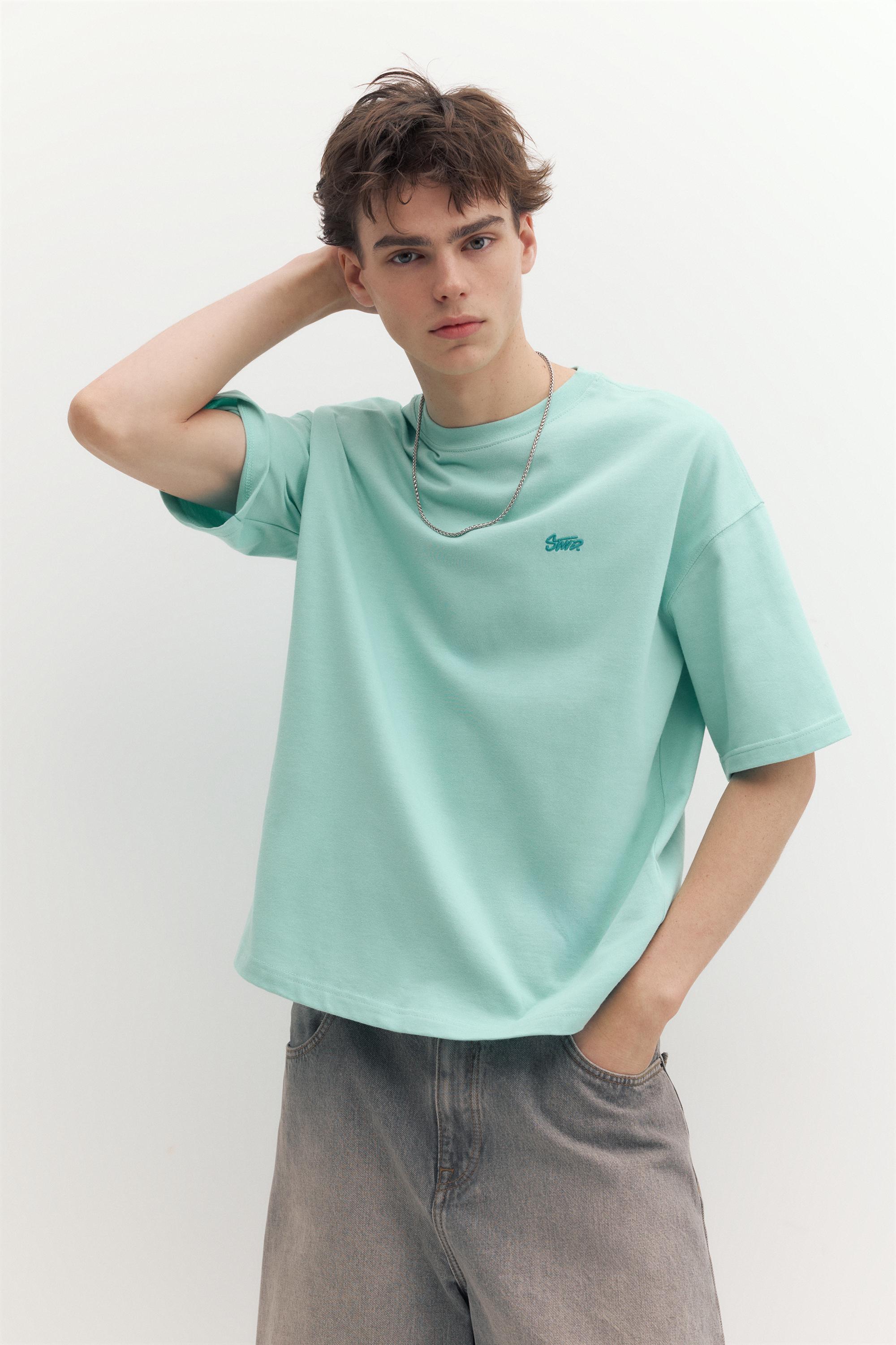 STWD logo boxy T-shirt — Green